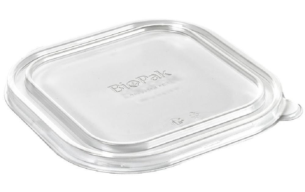 BioPak Deckel für 1'200 ml, rPET – 175 × 175 × 15 mm – transparent – 40 Stk.