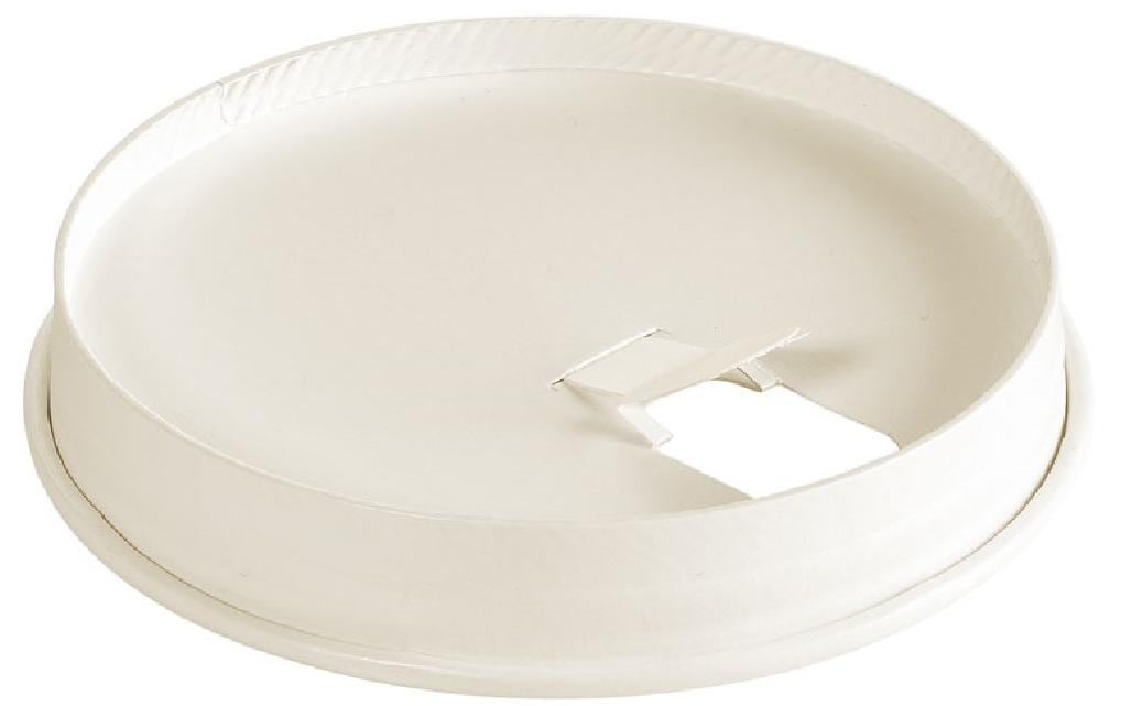 BioPak Deckel für Becher 3,5/4,7/5,9 dl, Papier/Karton, Weiss – 95 × 95 × 16 mm – 50 Stk.