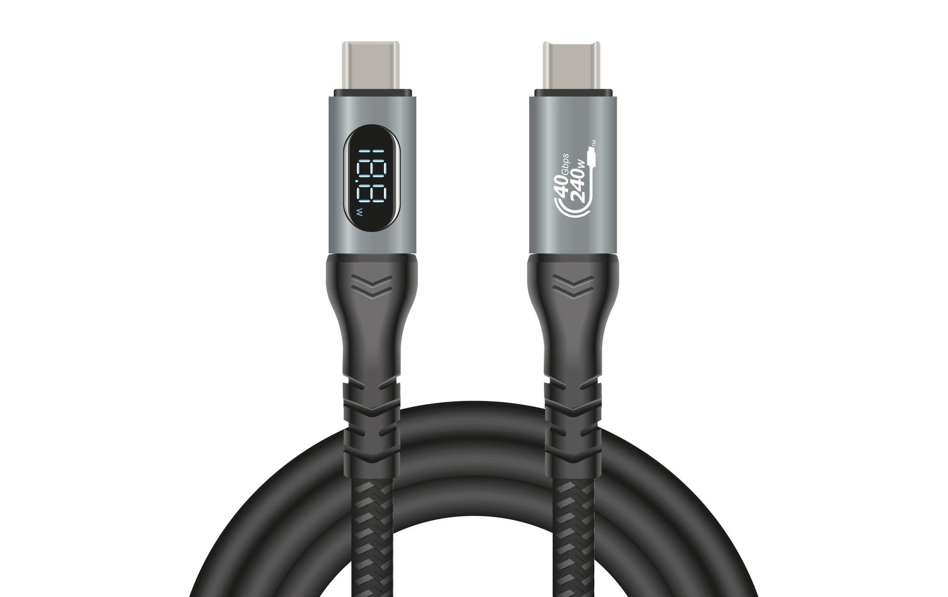 DeLOCK USB-Kabel – USB-C auf USB-C – USB4 40 Gbit/s – 1 m – PD 240 W – 8K/60, DP 1.4a