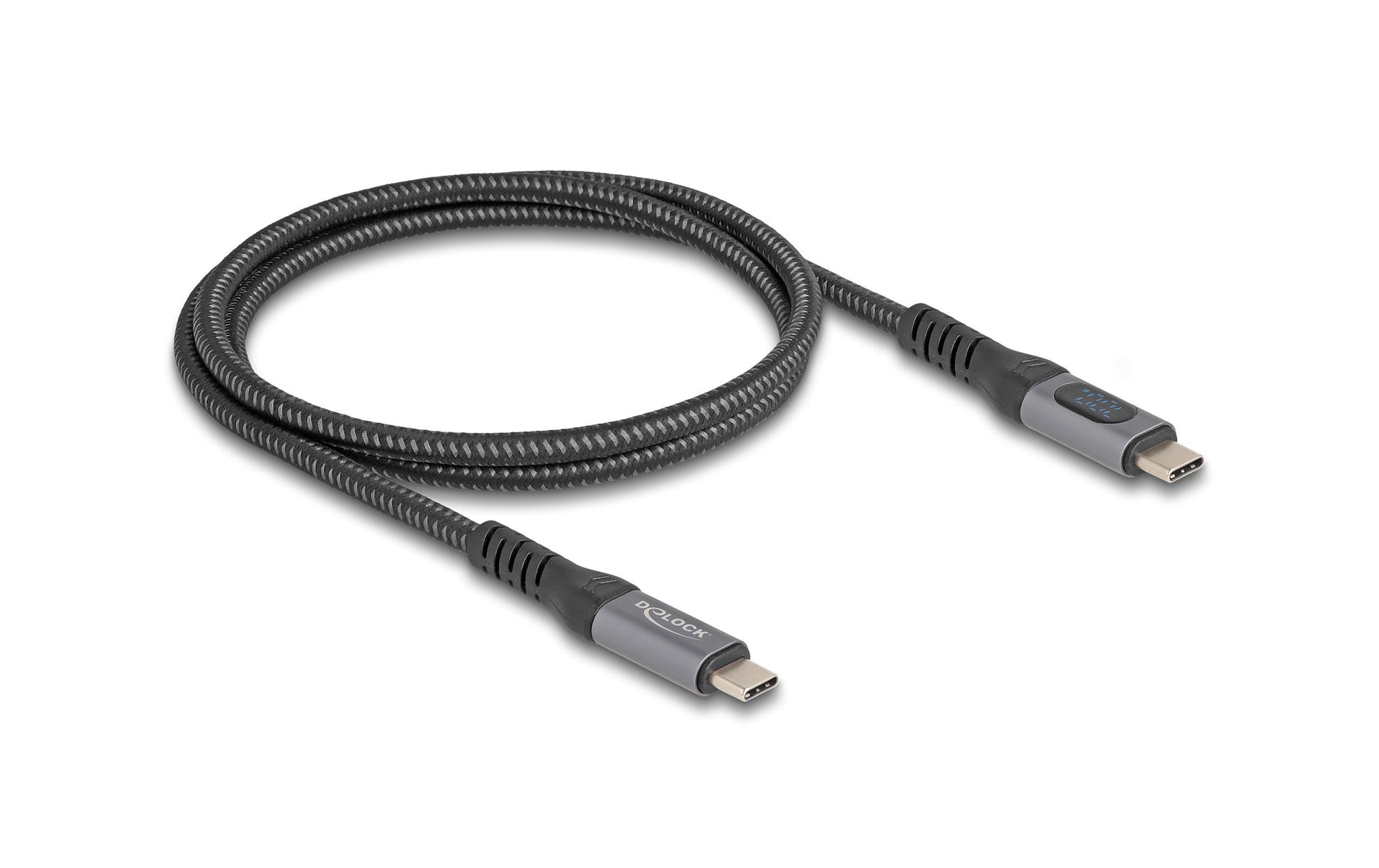 DeLOCK USB-Kabel – USB-C auf USB-C – USB4 40 Gbit/s – 1 m – PD 240 W – 8K/60, DP 1.4a