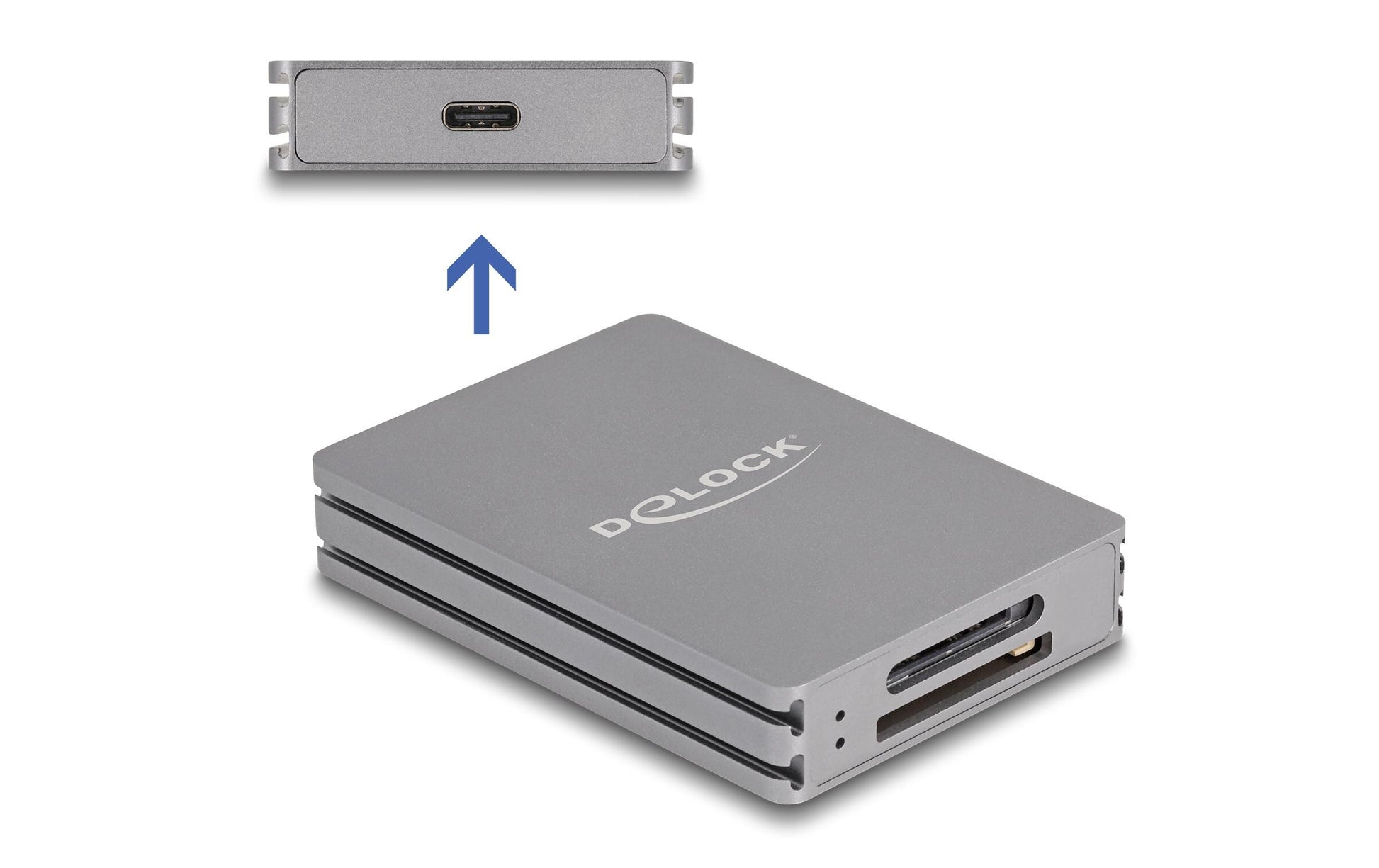 DeLOCK Kartenleser – CFexpress Typ A, SD/SDHC/SDXC (UHS-II) – USB-C 3.2 Gen 2 – 10 Gbit/s