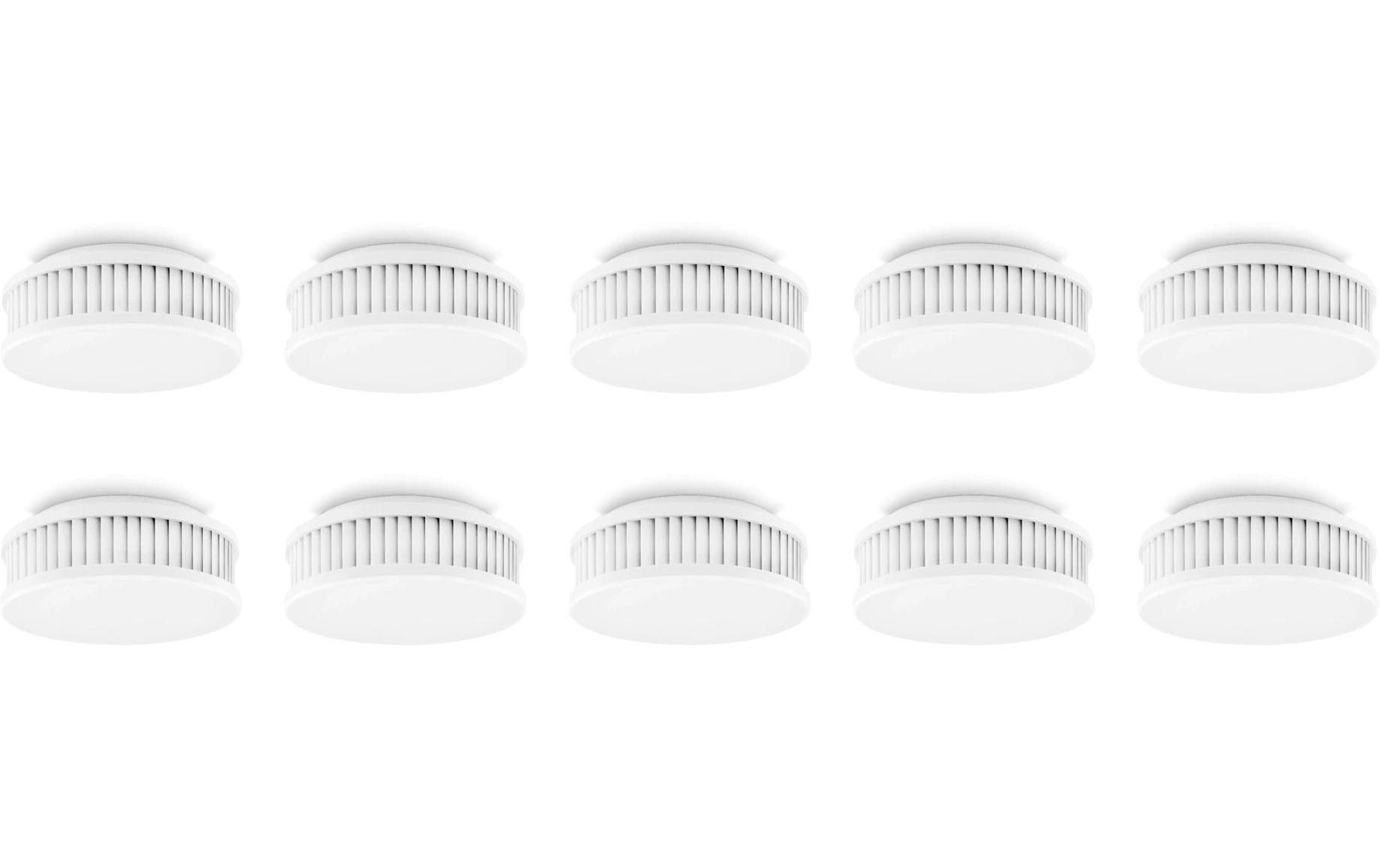 Pyrexx PX-1C – Funk-Rauchmelder, 10-Jahres-Batterie, 85 dB, EN 14604 – Weiss (10er-Pack)