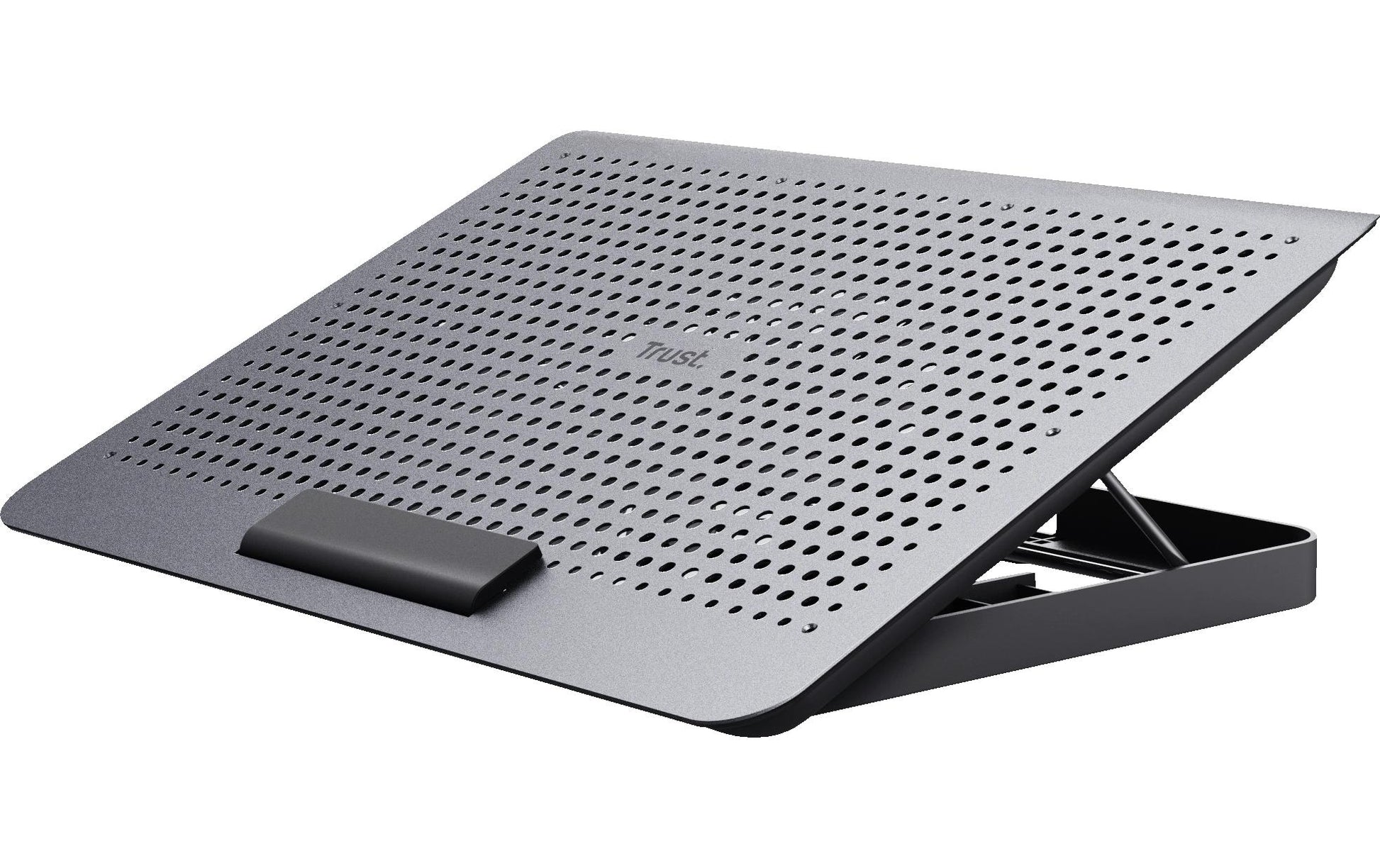 Trust Laptop-Ständer – für Notebooks bis 16" – höhenverstellbar, 1 Lüfter (180 mm, 35 dB) – Grau