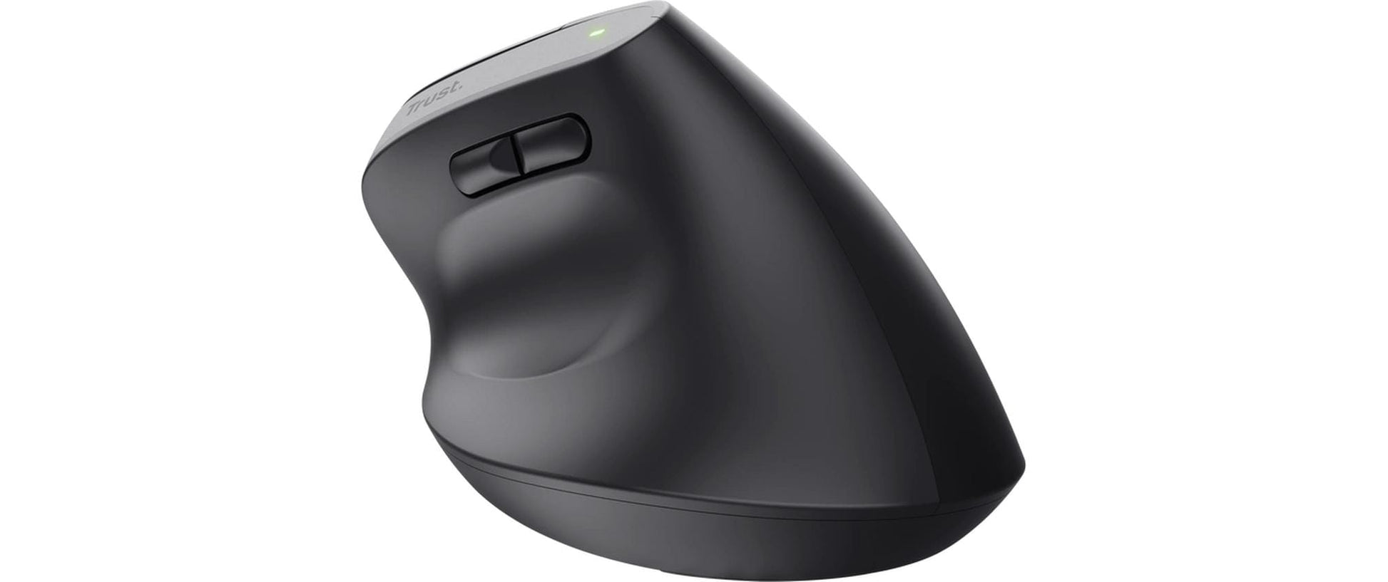Trust Bayo+ Ergonomische Maus – kabellos, Bluetooth + 2,4 GHz (USB-A), 2'400 dpi, 6 Tasten, für Rechtshänder