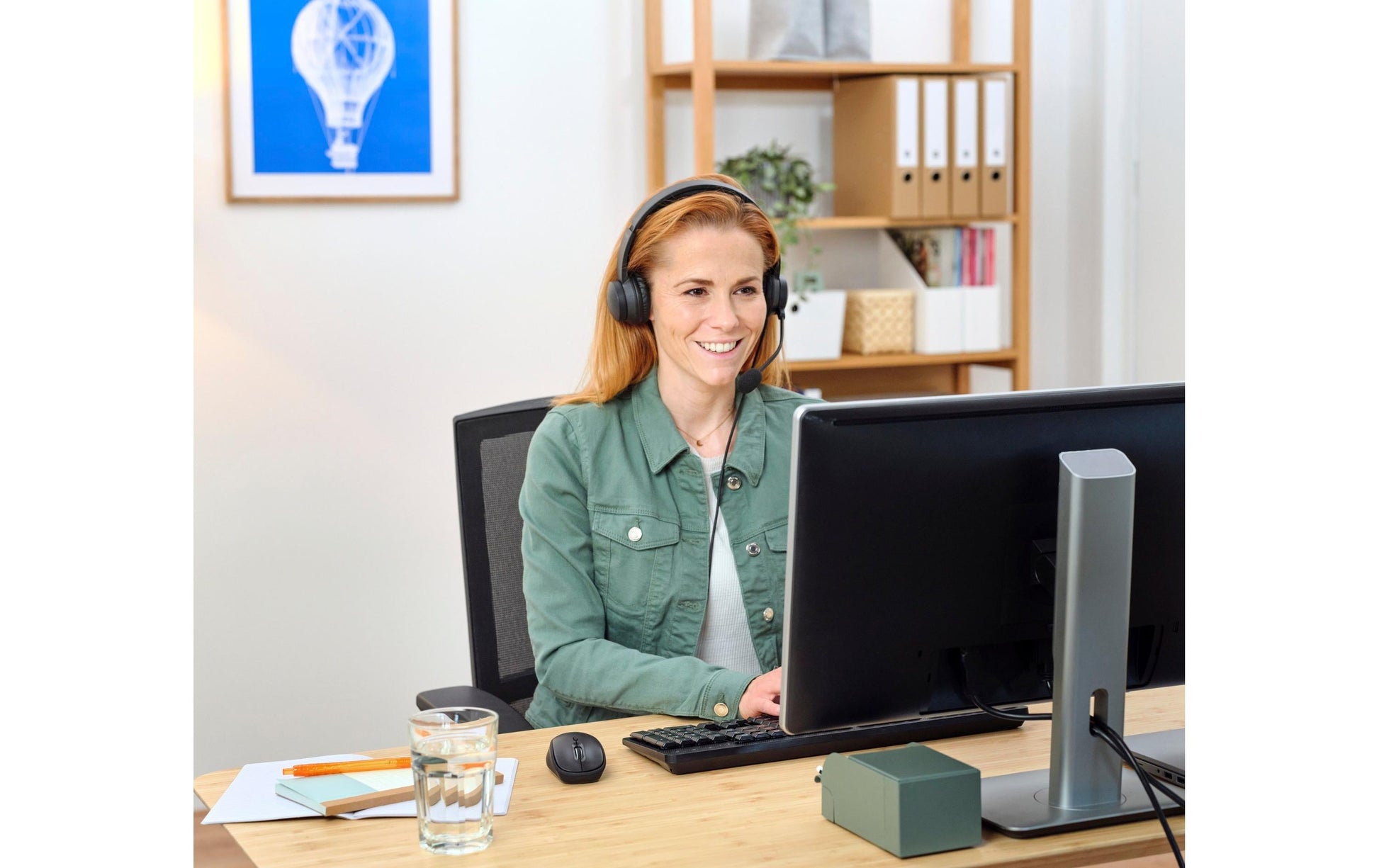 Trust HS-150 Office-Headset – On-Ear, Stereo, Kabelgebunden, 3,5 mm Klinke, Schwarz