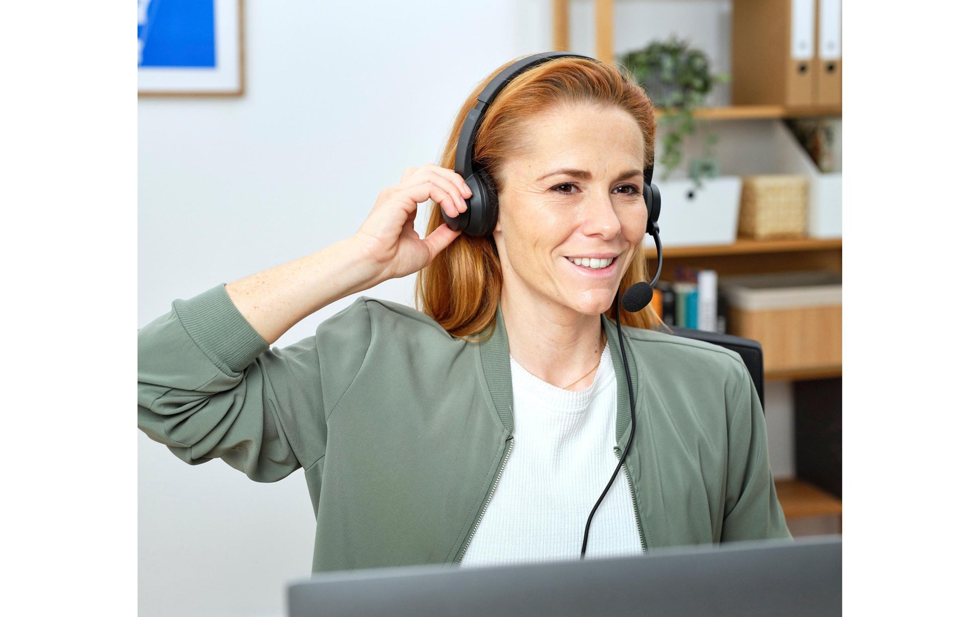 Trust HS-260 USB-ENC Office-Headset – On-Ear, Stereo, Kabel (USB-A), Schwarz