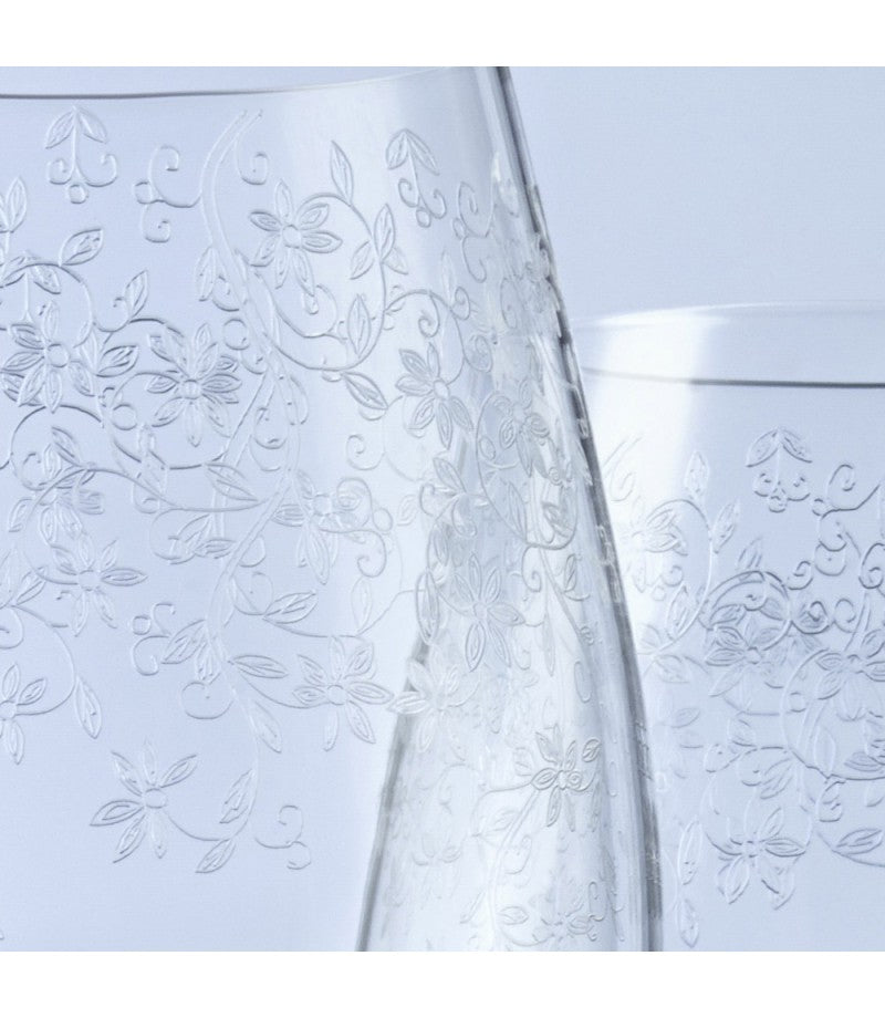 LEONARDO Whiskyglas – 0,40 l, Kristallglas, Transparent, Graviert, Spülmaschinenfest, 6 Stück