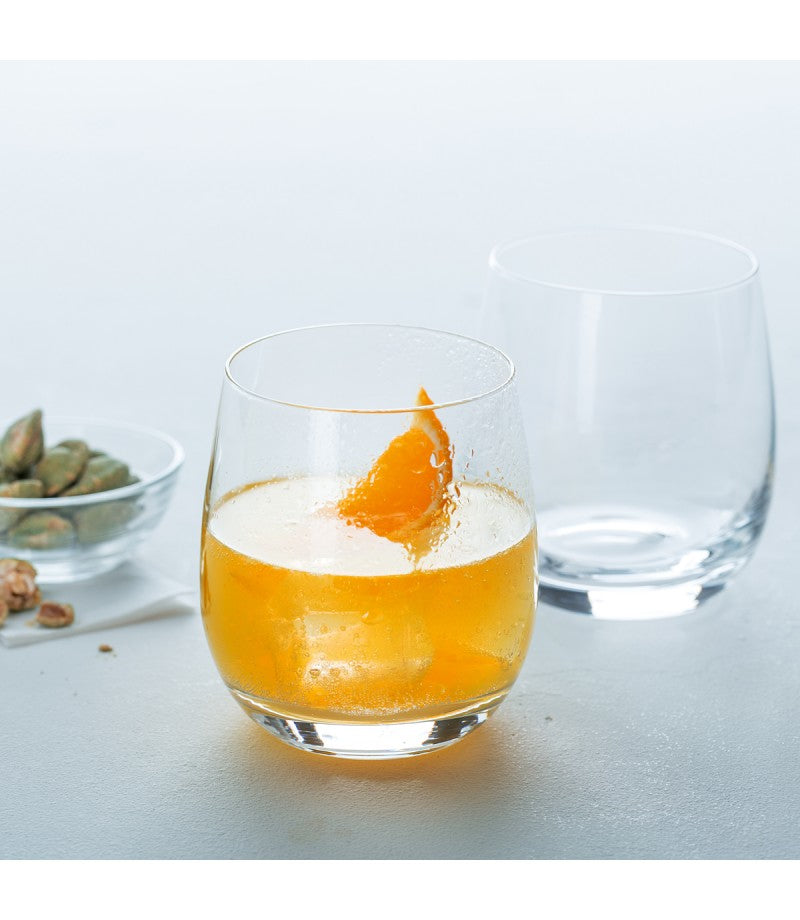 LEONARDO Tivoli Whiskyglas – 0,36 l, Kristallglas, transparent, spülmaschinenfest, stabiler Eisboden, 6 Stück
