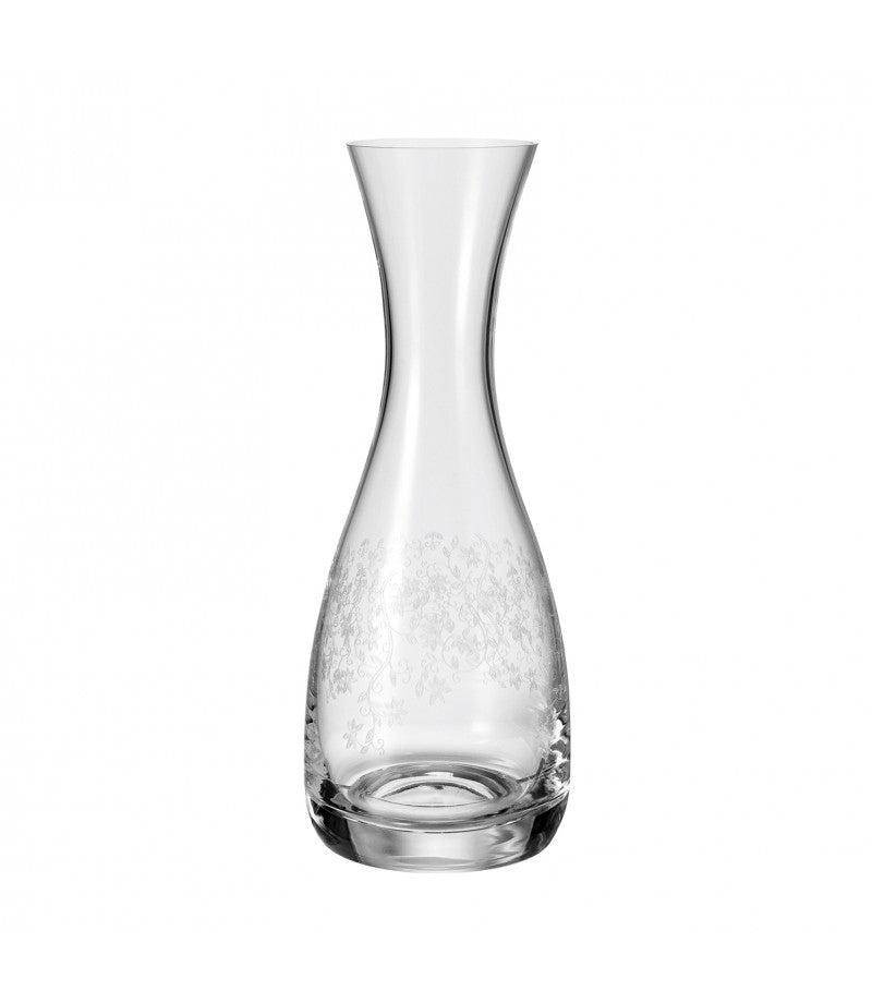 LEONARDO Karaffe – 0,75 l, Kristallglas, transparent, spülmaschinenfest, graviert, 1 Stück