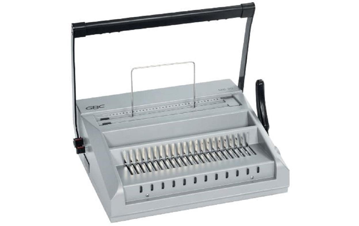 GBC MultiBind MB20 Bindegerät – Plastik- und Drahtbindung, für 21-Loch und 34-Loch, A3, bis 20 Blatt