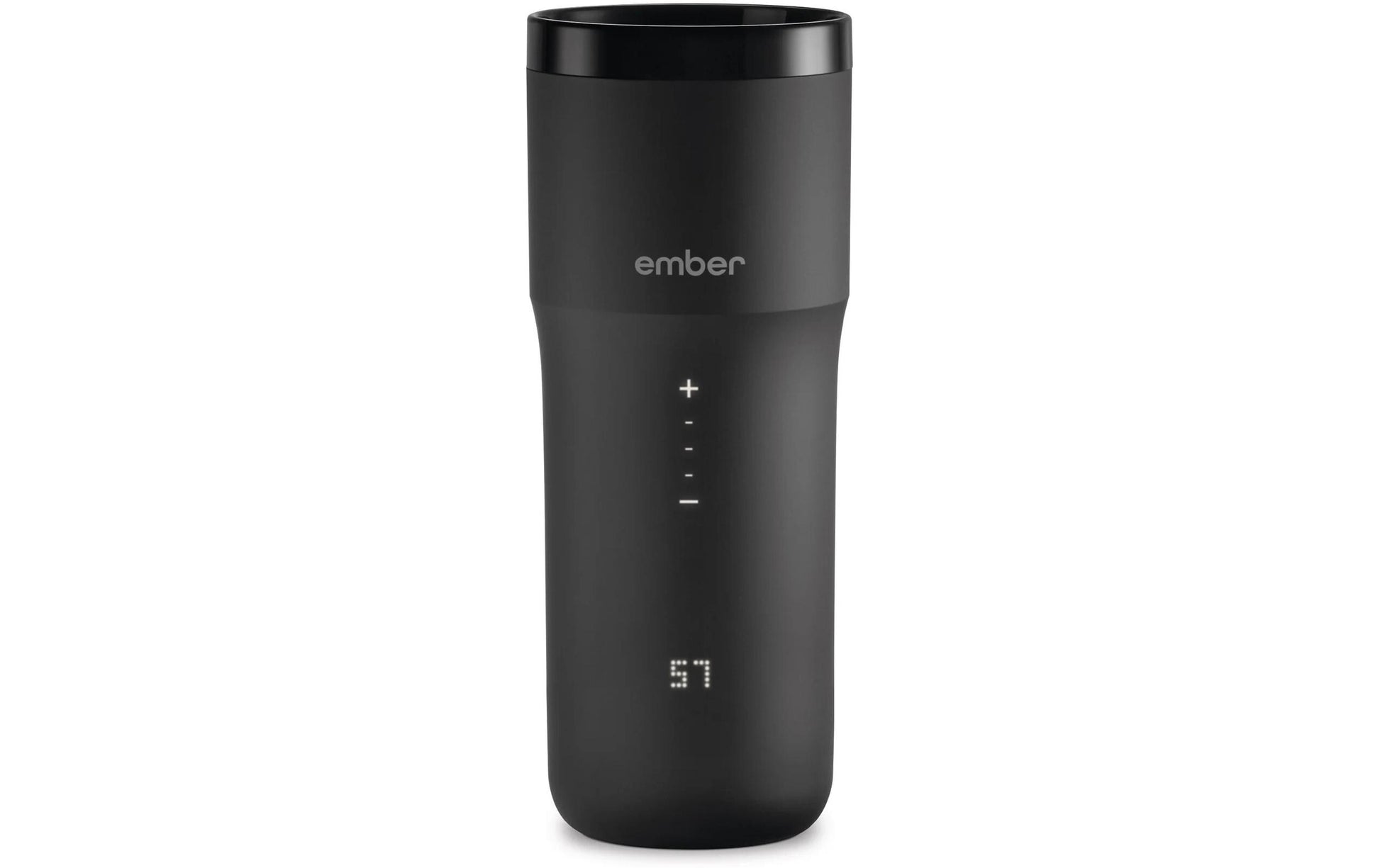Ember Reisebecher 2+ – 355 ml, Ø 8 cm, H 20,0 cm, Stahl, Schwarz, beheizbar, App-gesteuert