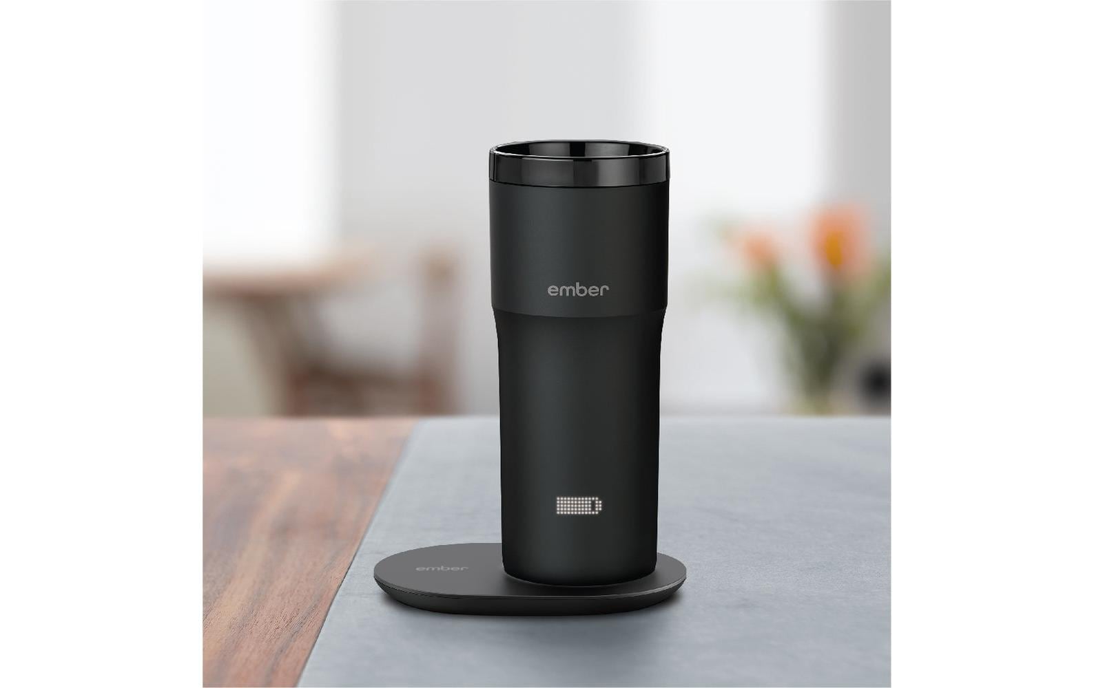 Ember Reisebecher 2+ – 355 ml, Ø 8 cm, H 20,0 cm, Stahl, Schwarz, beheizbar, App-gesteuert