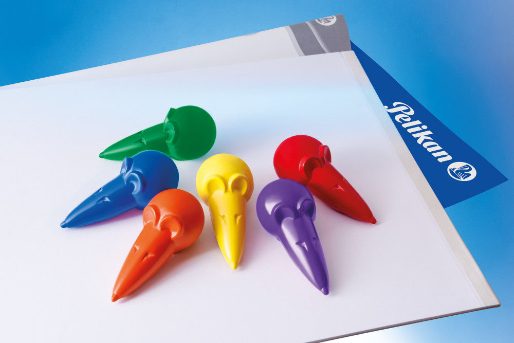 Pelikan Wachsmalstifte Mäuseform – mehrfarbig – 6 Farben – in Schachtel