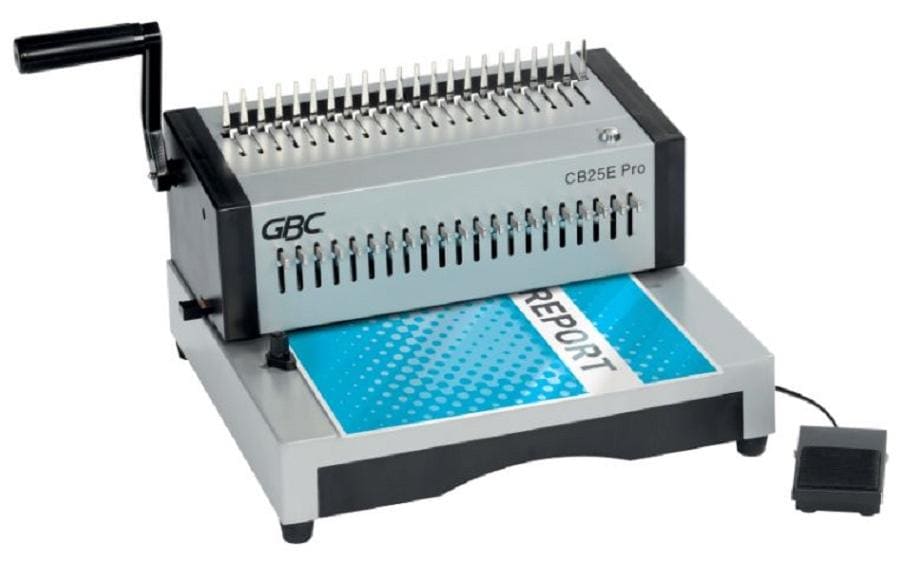 GBC CB25E Pro Bindegerät – Spiralbindung, 25 Blätter, Bindekapazität 500 Blätter