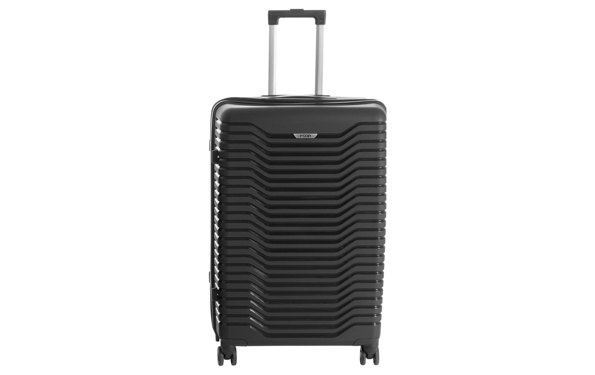 KOOR Trolley – 95 l, PP, 4 Rollen, mit TSA, schwarz, 46 × 76 × 30 cm