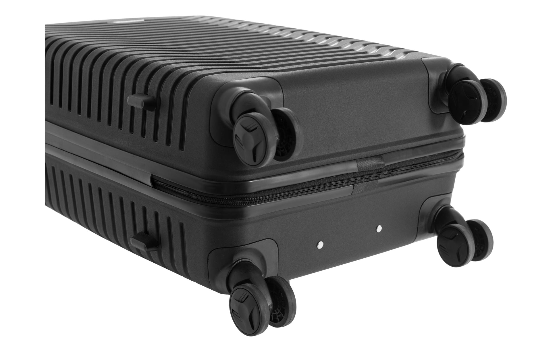 KOOR Trolley – 40 l, Hartschale, 4 Rollen, mit TSA, schwarz, 34 × 56 × 21 cm