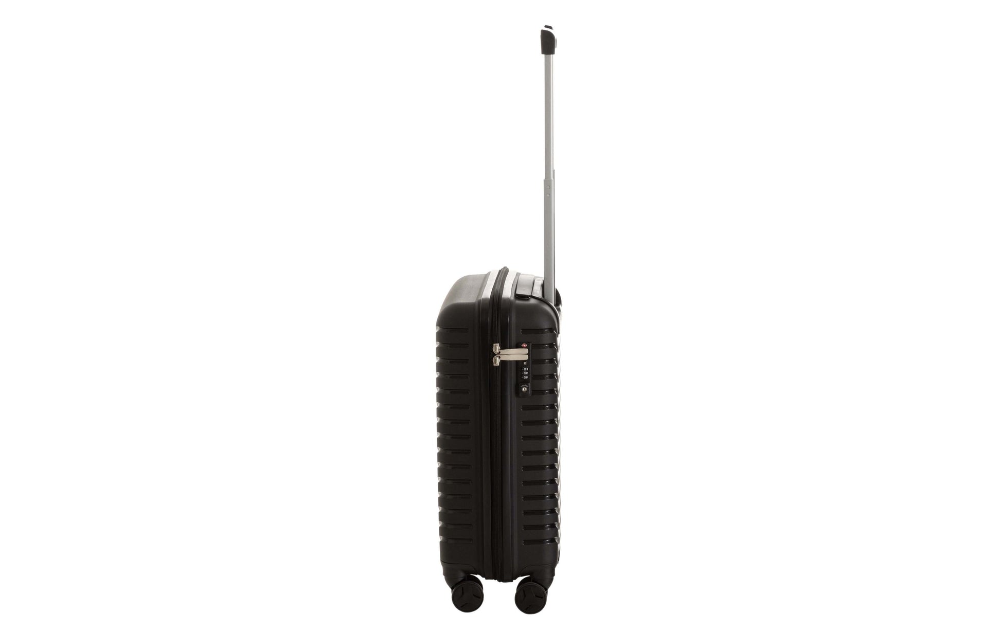KOOR Trolley – 40 l, Hartschale, 4 Rollen, mit TSA, schwarz, 34 × 56 × 21 cm
