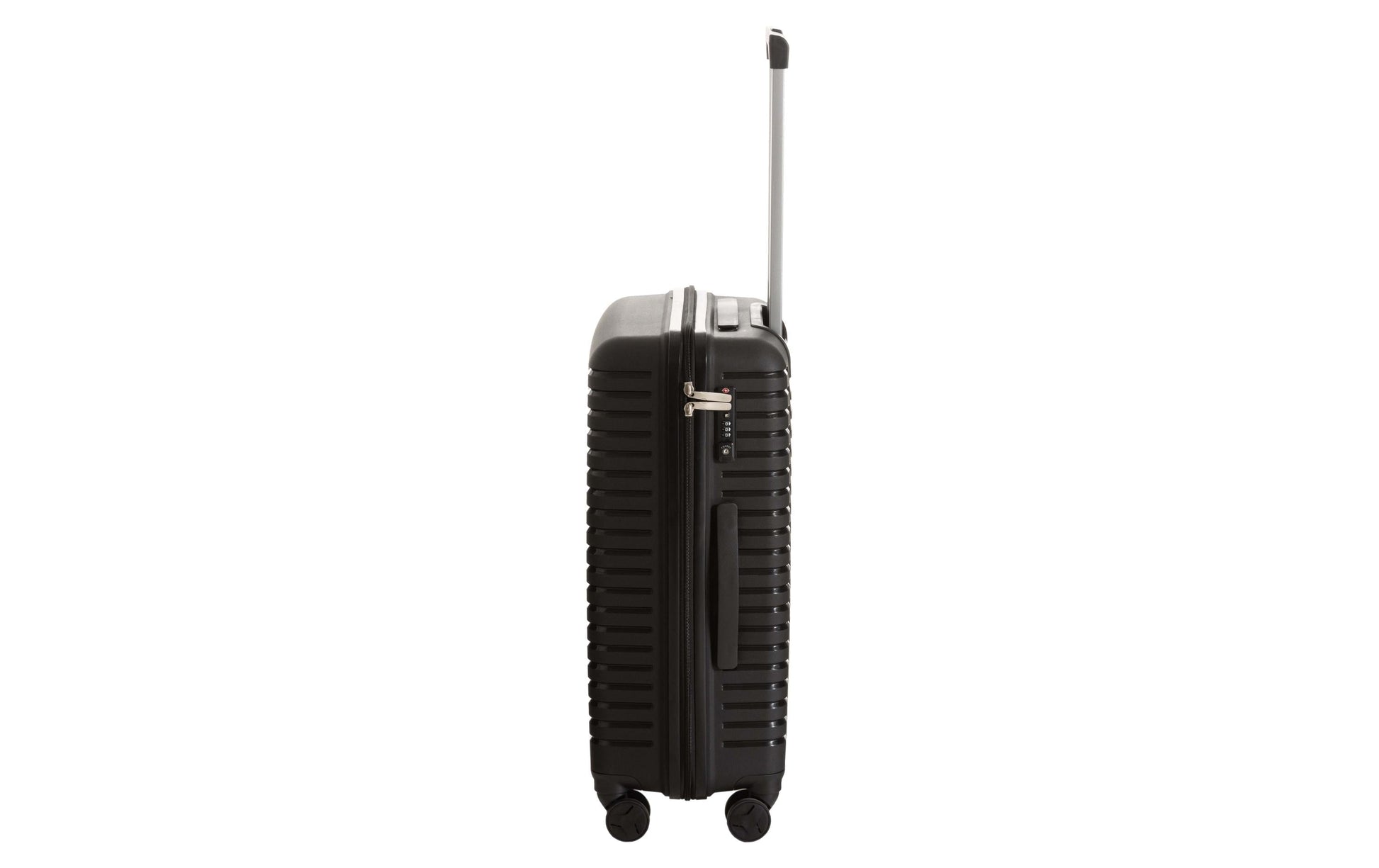 KOOR Manila – Hartschalen-Trolley, 63 l, 4 Rollen (Spinner), TSA-Schloss, PP, Schwarz, 40 × 66 × 26 cm