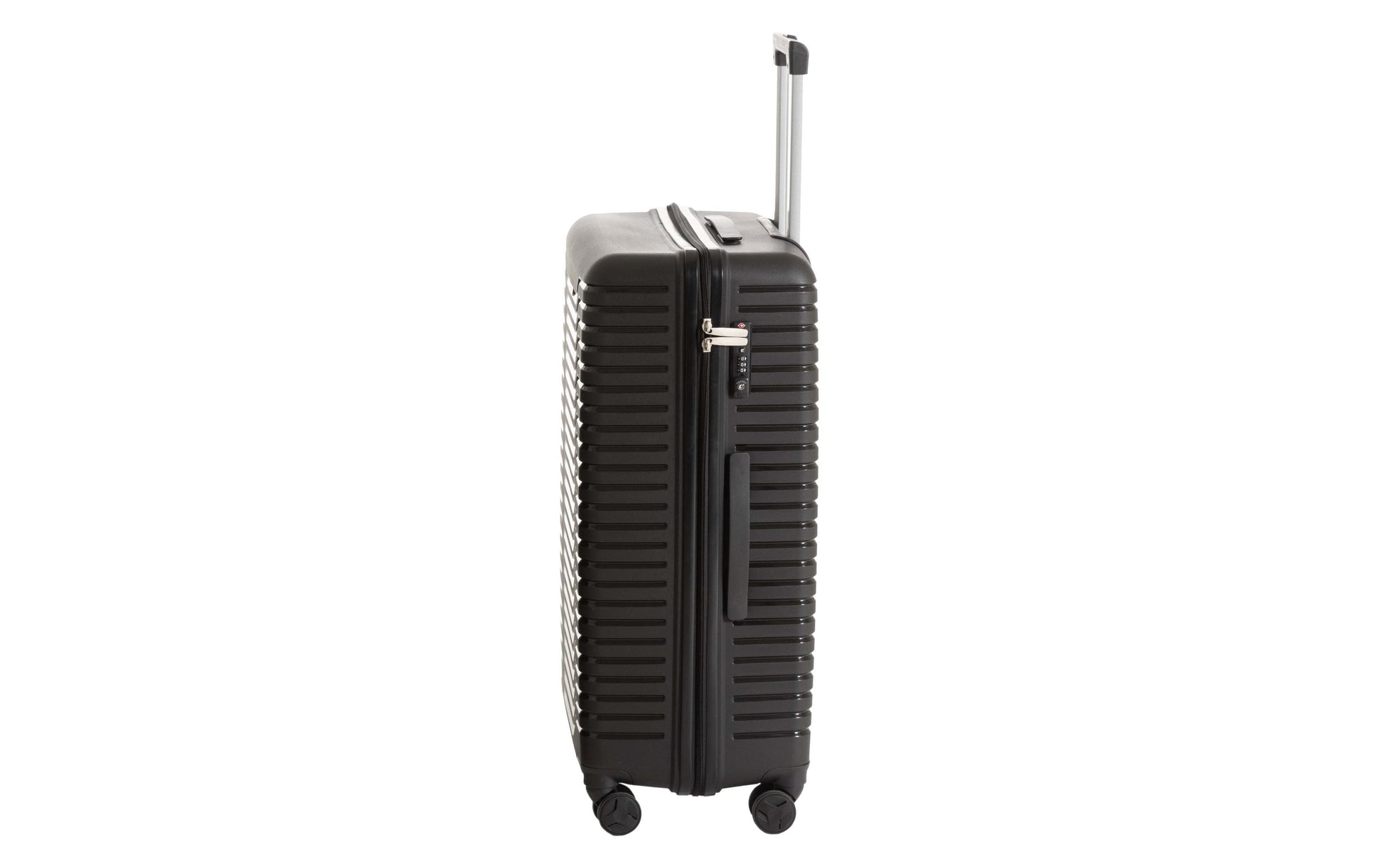 KOOR Trolley – 95 l, PP, 4 Rollen, mit TSA, schwarz, 46 × 76 × 30 cm