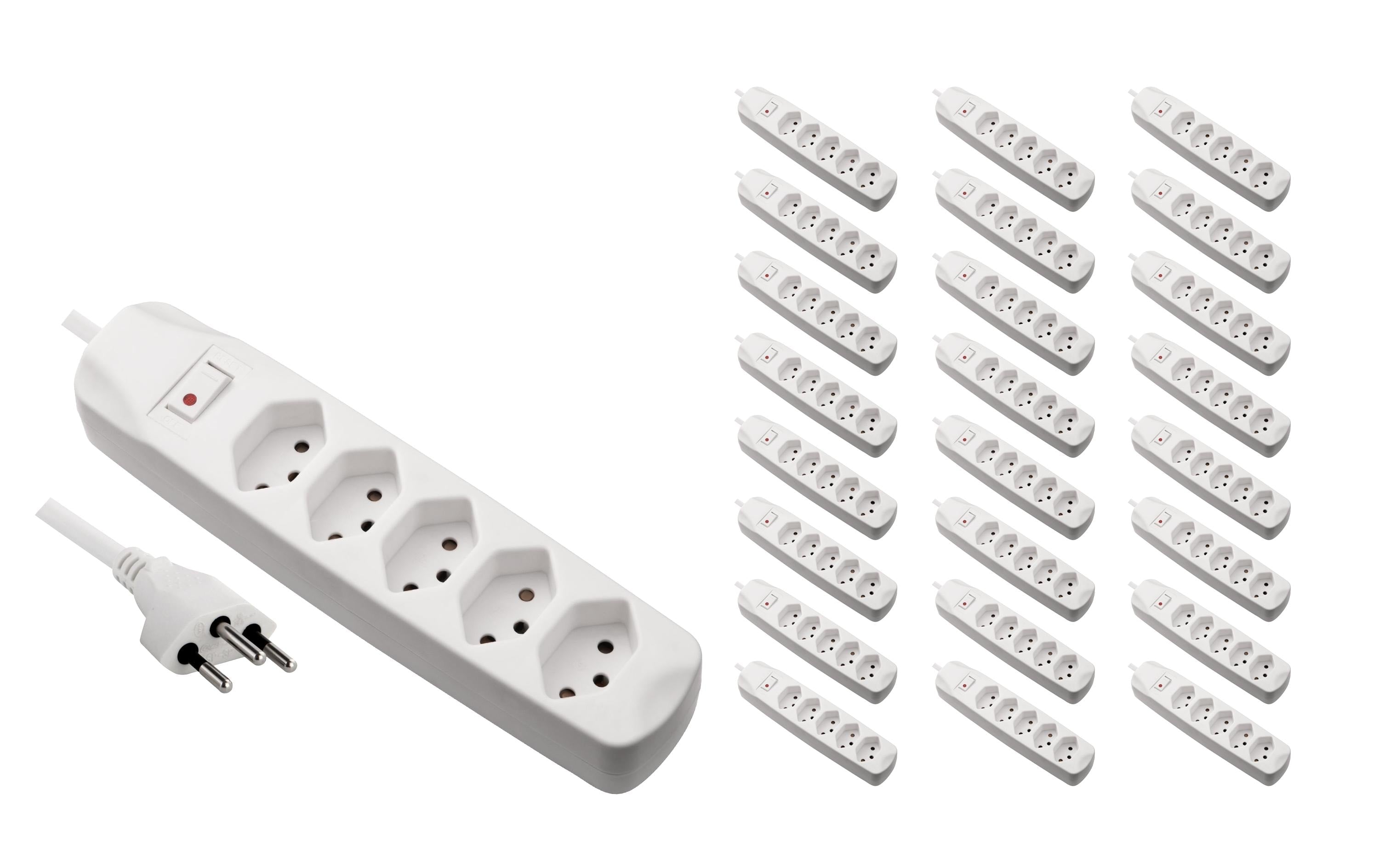 FURBER.power Steckdosenleiste – 5×T13, 1,5 m, Schalter