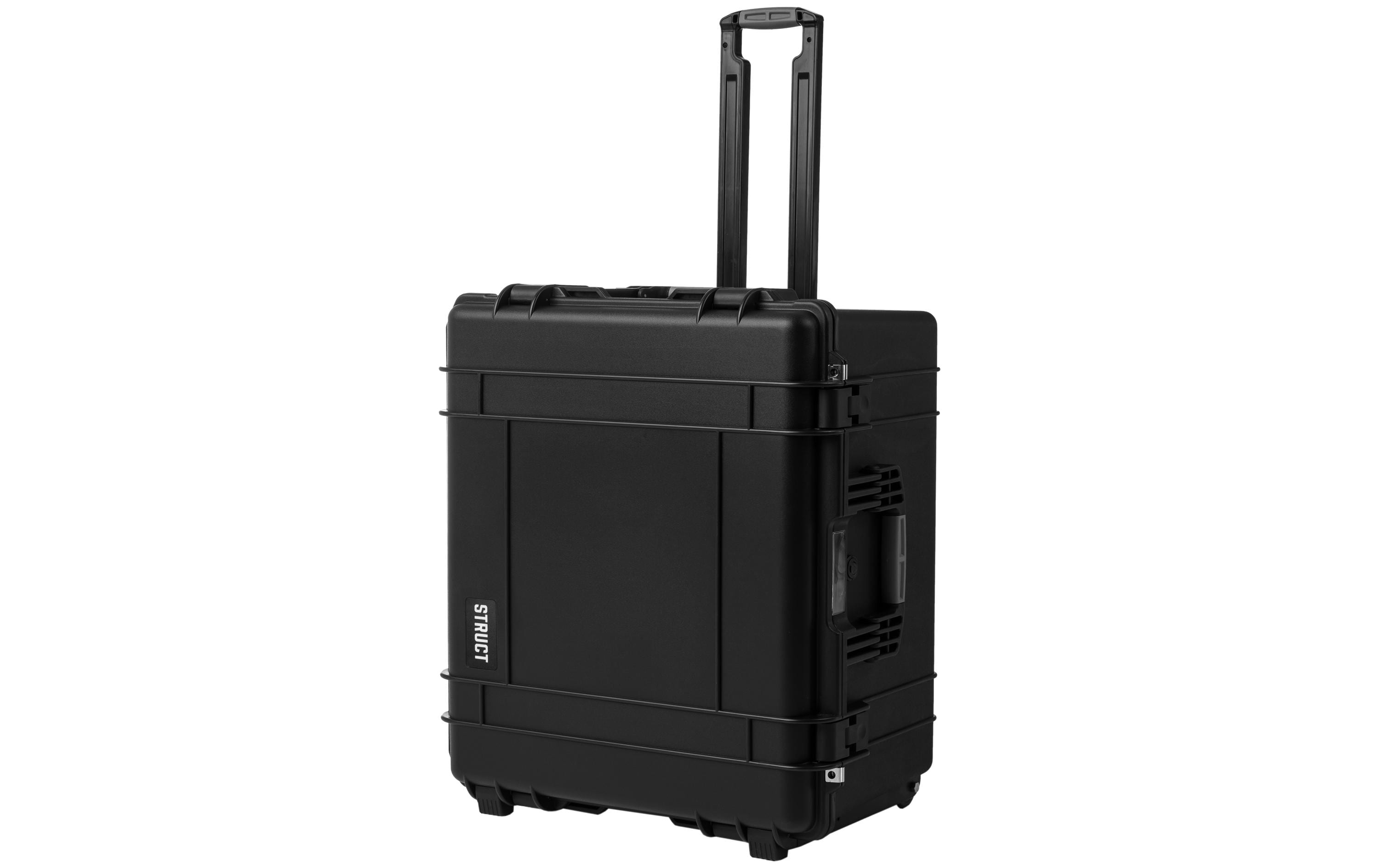 Struct D6940 – Hartschalen-Schutzkoffer, 116,8 l, 2 Rollen, PP, Schwarz, 69,4 × 40 × 59,3 cm