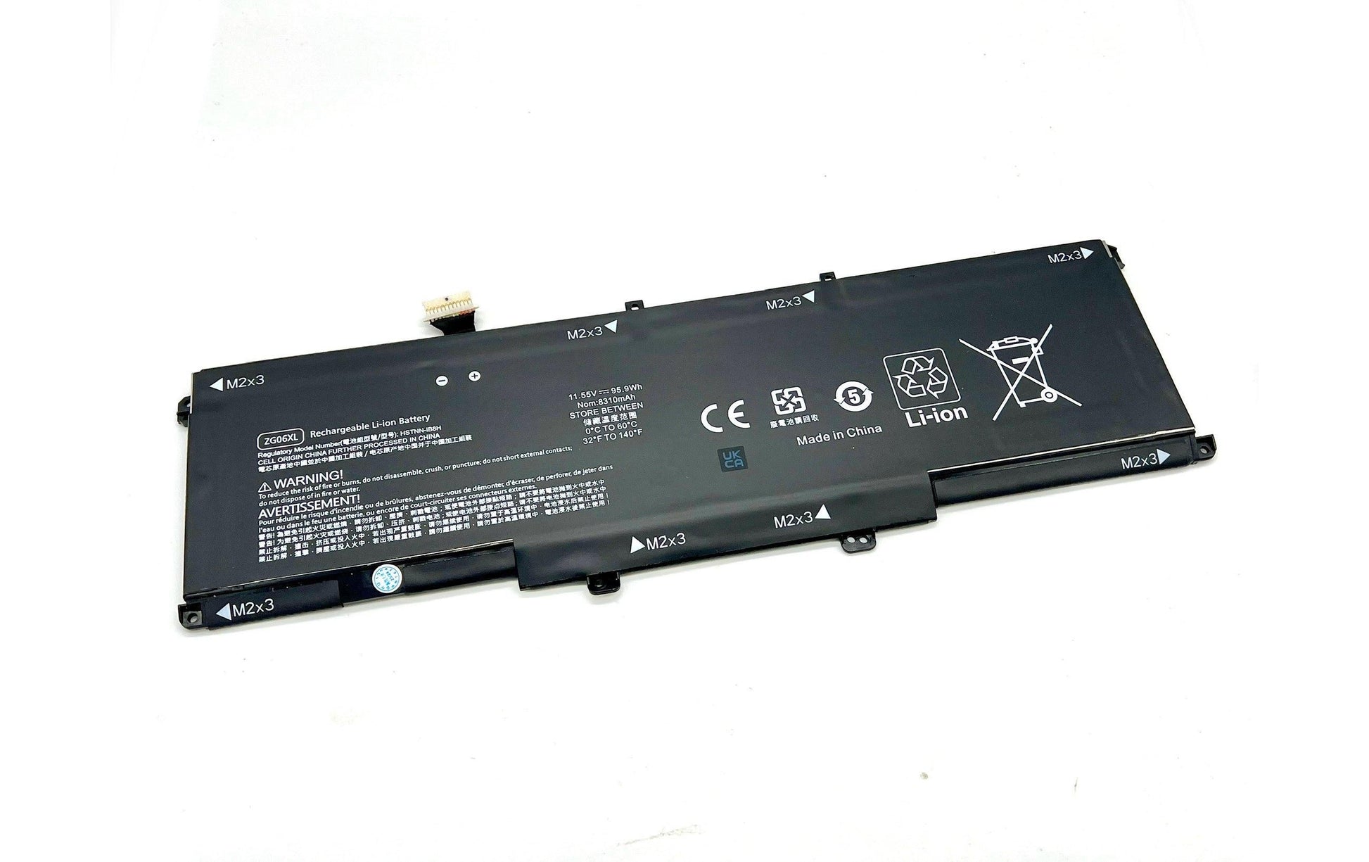 Vistaport Notebook-Akku – für HP EliteBook 1050 G1 / ZBook Studio x360 G5 – 95 Wh – Schwarz