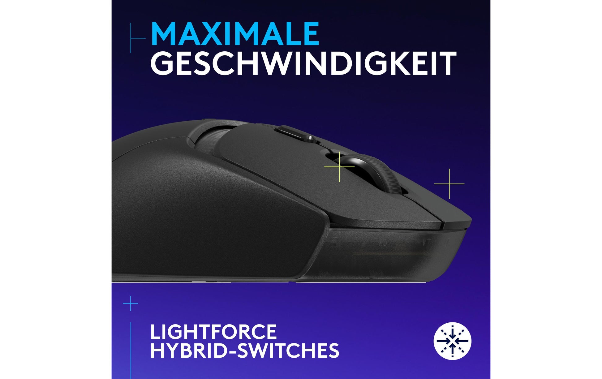 Logitech G G309 LIGHTSPEED – Gaming-Maus – Kabellos (Bluetooth/2,4 GHz), 2560 DPI, Rechts, Schwarz