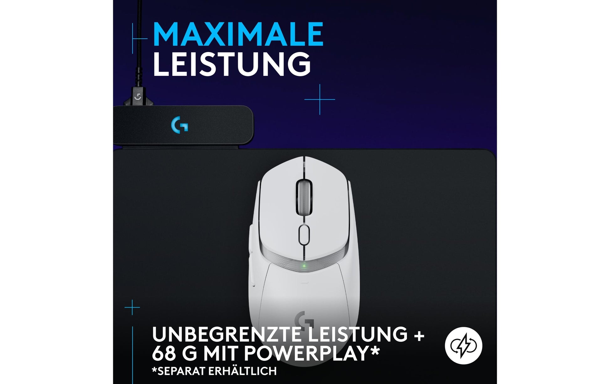 Logitech G G309 LIGHTSPEED – Gaming-Maus – Kabellos (Bluetooth/2,4 GHz), 2560 DPI, Rechts, Weiss