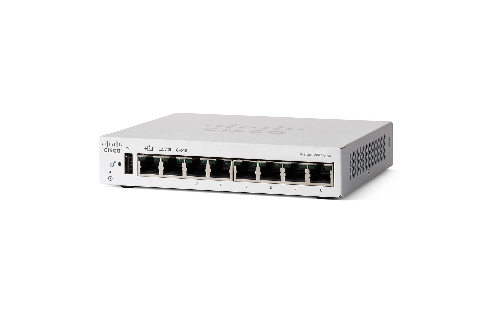 Cisco C1200-8T-D – Managed L2/L3 Switch – 8× 1G, Desktop