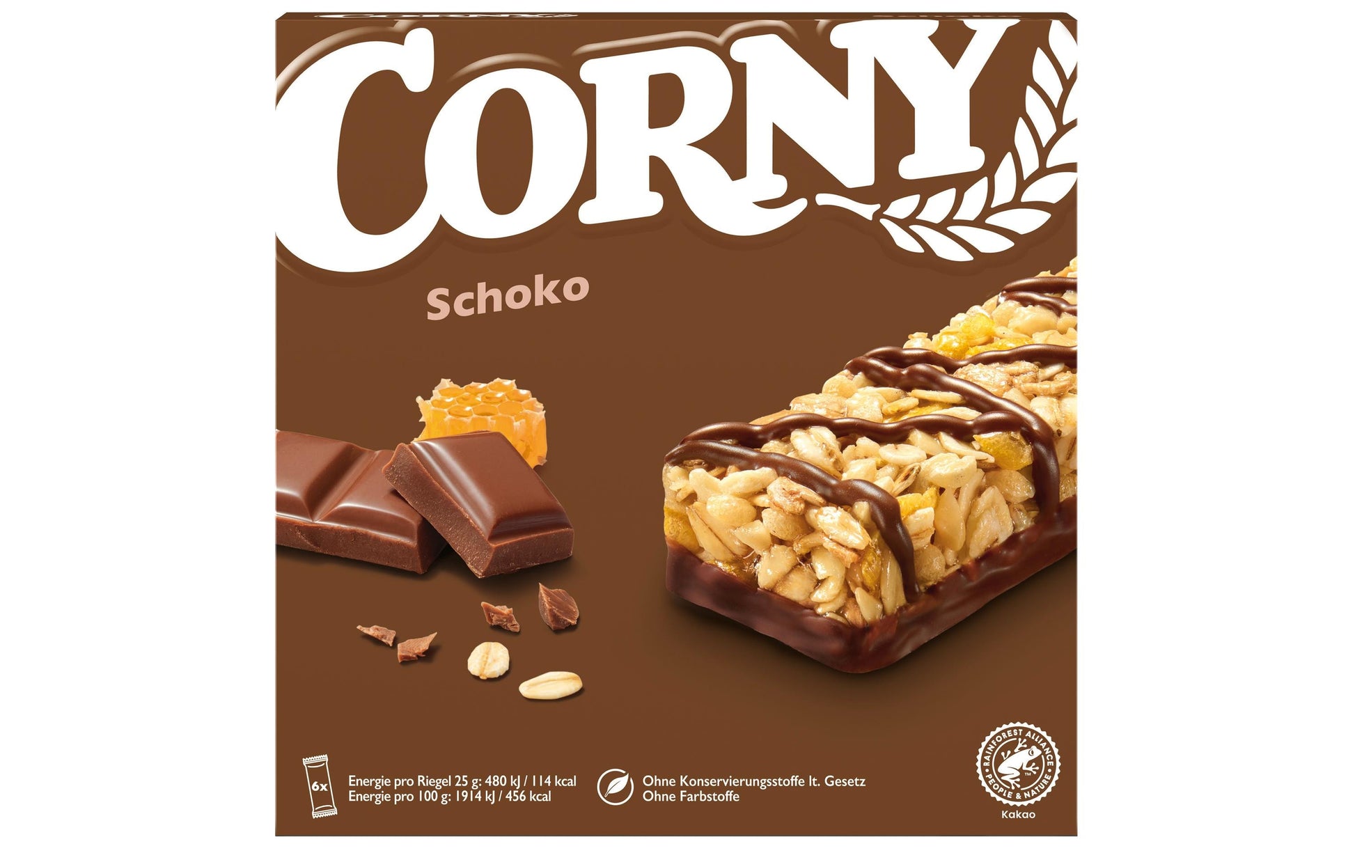 Corny Classic Müesliriegel – Schokolade – 6 × 25 g