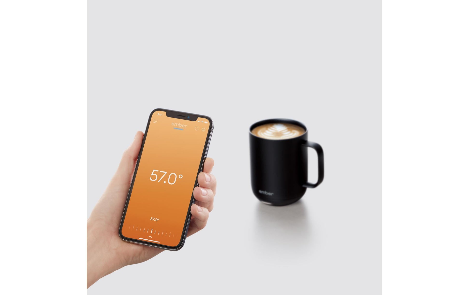 Ember Tasse Mug 2 – 414 ml, Ø 8,3 cm, H 11,7 cm, Keramik, Schwarz, mit Heizfunktion, App-gesteuert