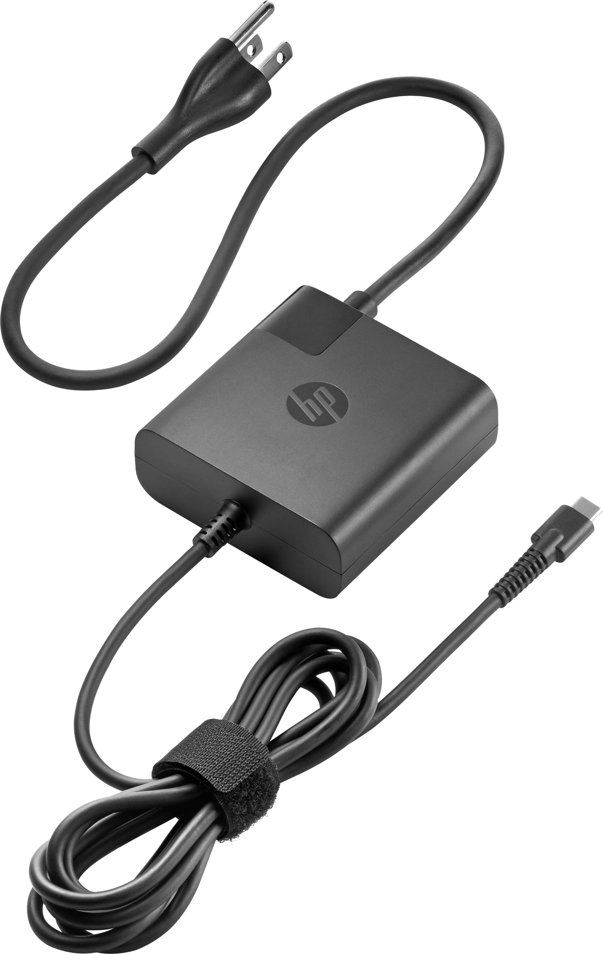 HP USB-Ladegerät 65 W – USB-C×1, Wandmontage – Schwarz