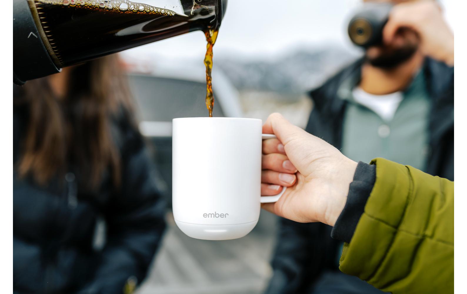 Ember Temperiertasse – 295 ml, Ø 8,3 cm, H 10,7 cm, Keramik, Weiss, App-gesteuert