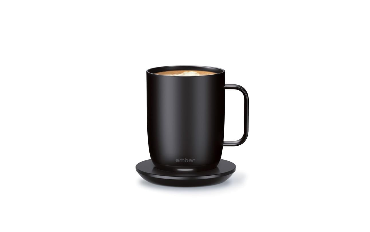 Ember Tasse Mug 2 – 414 ml, Ø 8,3 cm, H 11,7 cm, Keramik, Schwarz, mit Heizfunktion, App-gesteuert