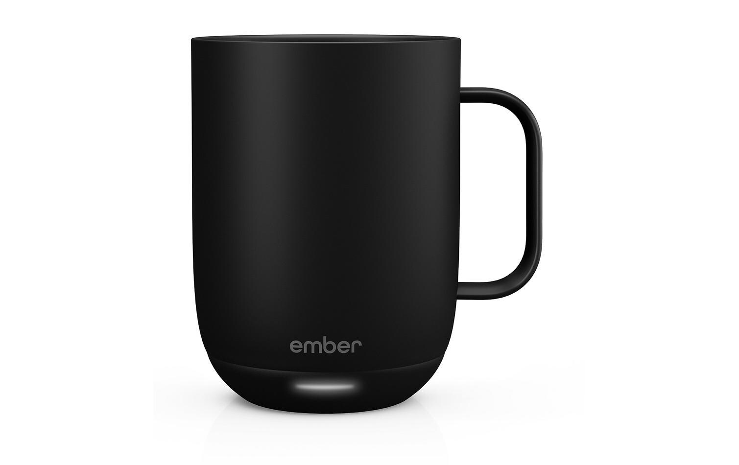 Ember Tasse Mug 2 – 414 ml, Ø 8,3 cm, H 11,7 cm, Keramik, Schwarz, mit Heizfunktion, App-gesteuert