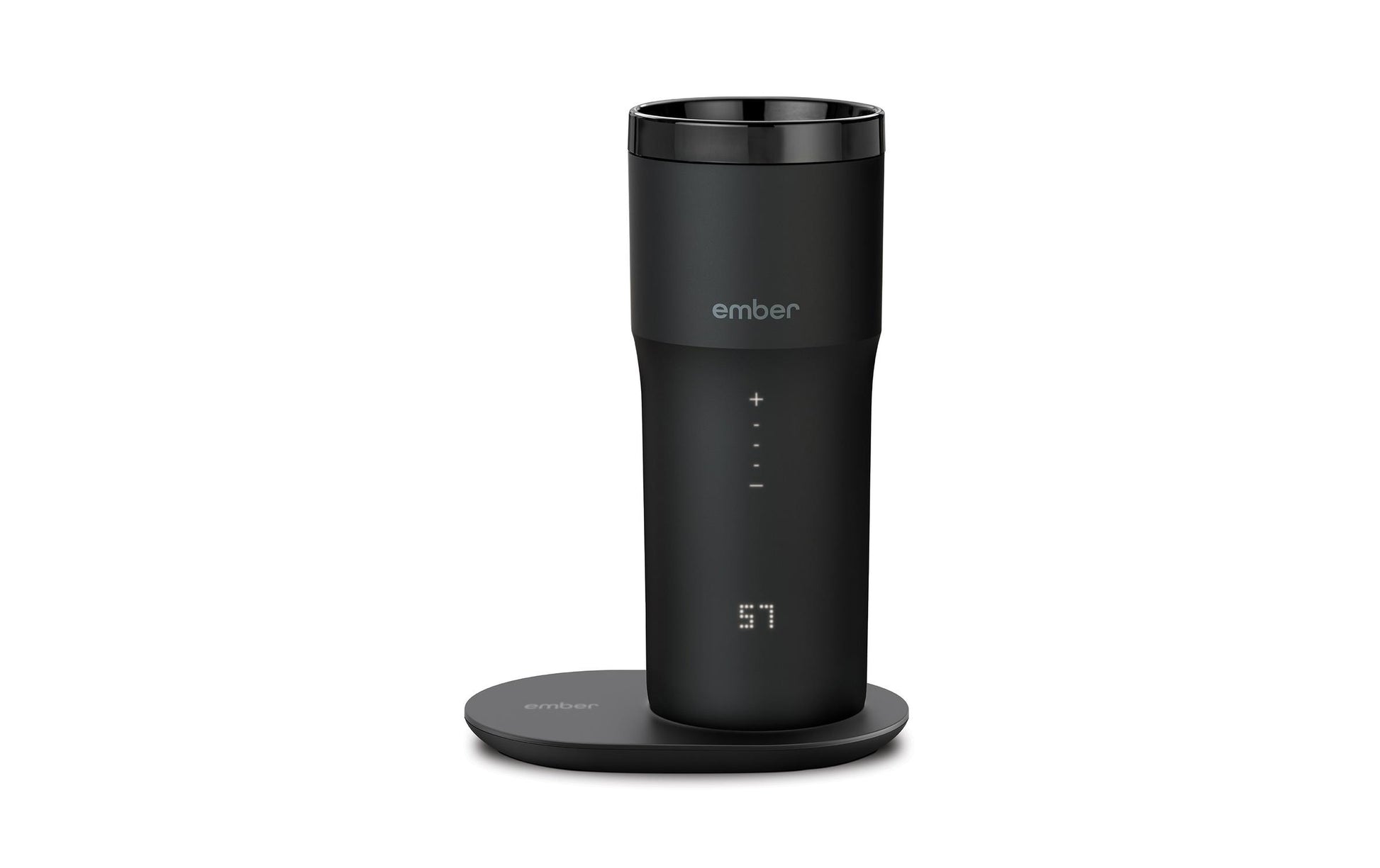 Ember Reisebecher 2+ – 355 ml, Ø 8 cm, H 20,0 cm, Stahl, Schwarz, beheizbar, App-gesteuert