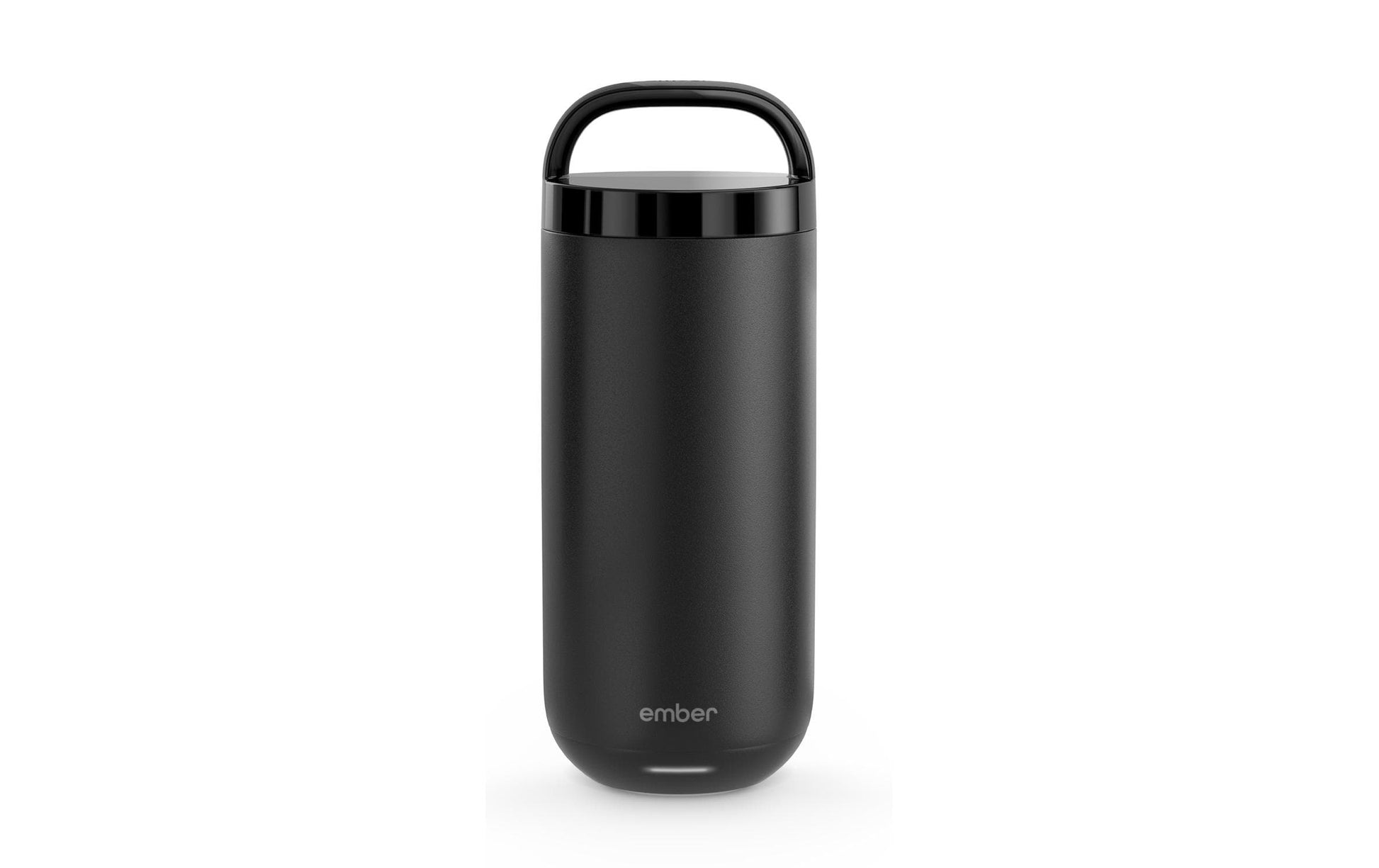 Ember Reisebecher – 473 ml, Ø 8,3 cm, H 16,5 cm, Edelstahl, Schwarz, mit Heizfunktion, auslaufsicher
