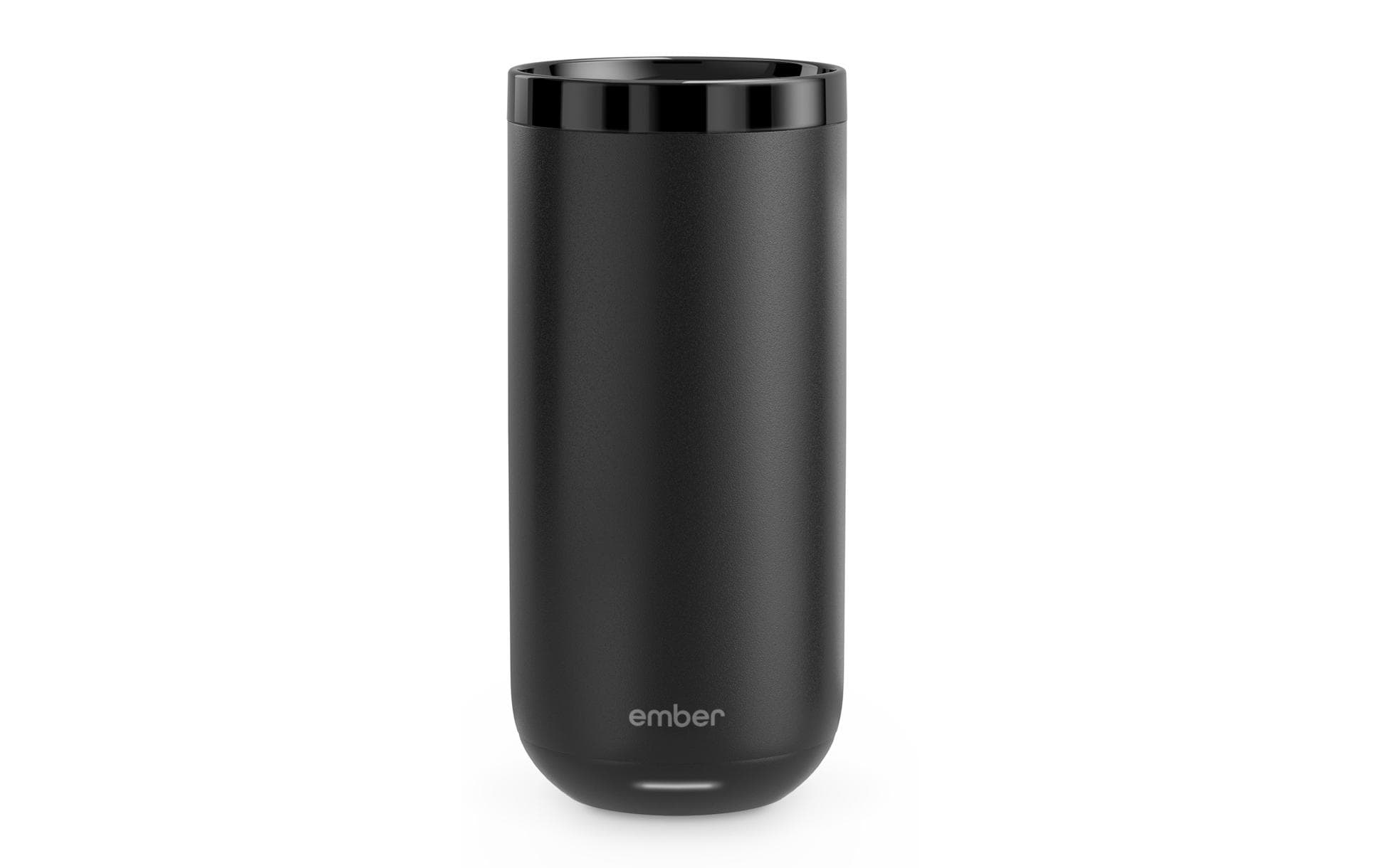 Ember Reisebecher – 473 ml, Ø 8,3 cm, H 16,5 cm, Edelstahl, Schwarz, mit Heizfunktion, auslaufsicher