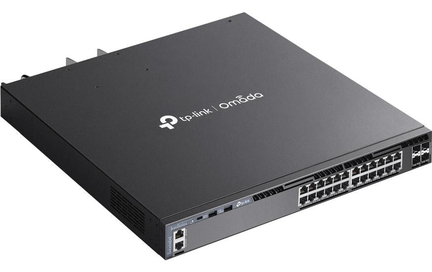 TP-Link SG6428XHP – Managed Switch – 24×GbE, 4×SFP+, L3, PoE+ 720 W, 1U