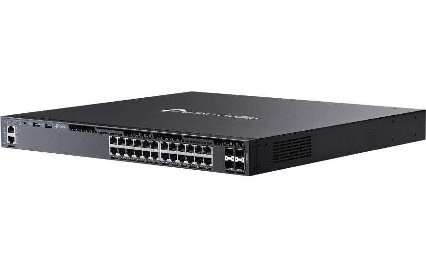TP-Link SG6428XHP – Managed Switch – 24×GbE, 4×SFP+, L3, PoE+ 720 W, 1U