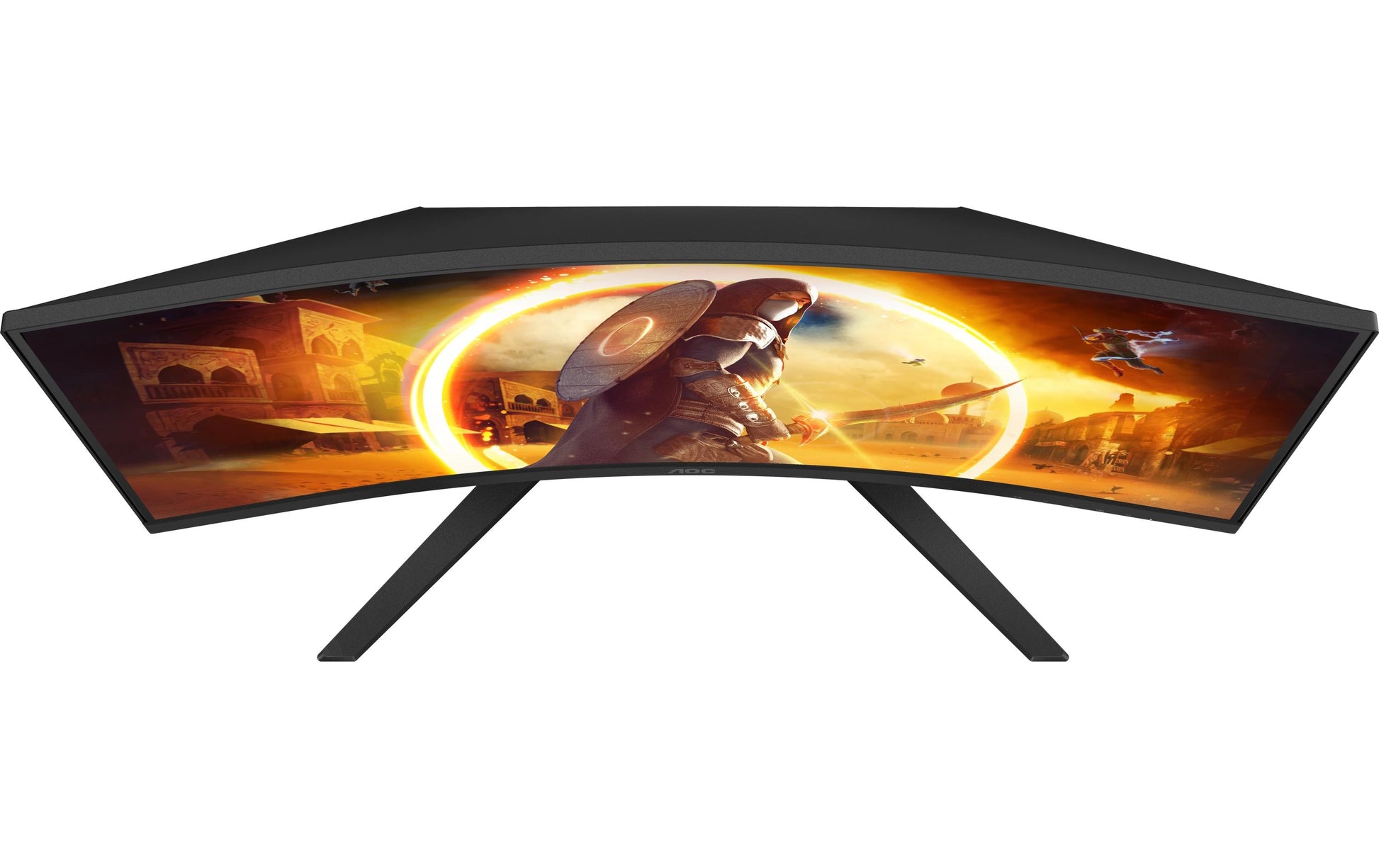 AOC CQ32G4VE – Monitor, 32", VA, 180 Hz, 300 cd/m², Gebogen, Adaptive Sync, VESA 100 × 100, Schwarz