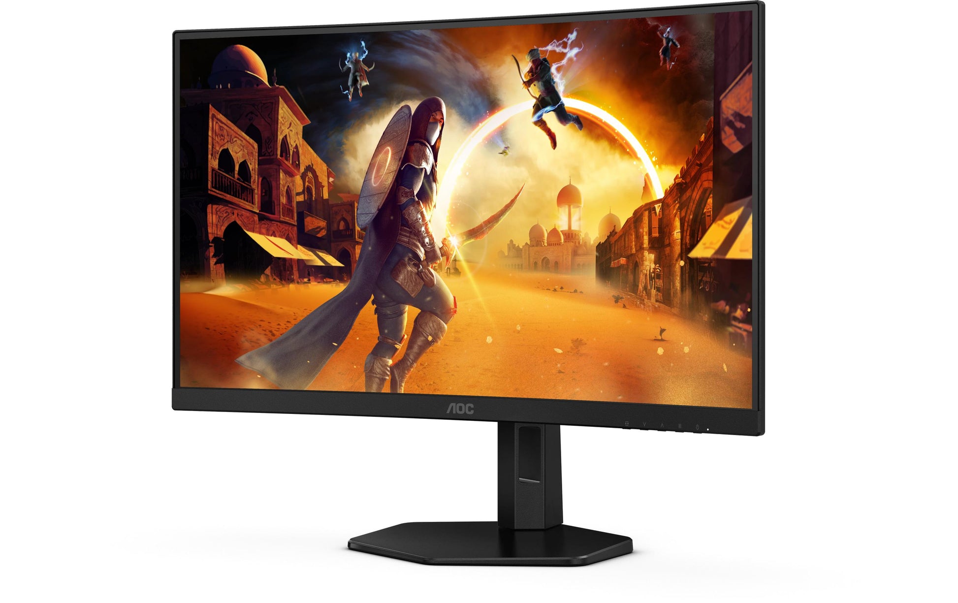 AOC C27G4ZXU – Monitor, 27" 1920 × 1080 (Full HD), VA, 280 Hz, 300 cd/m², Gebogen, VESA 100 × 100, Schwarz