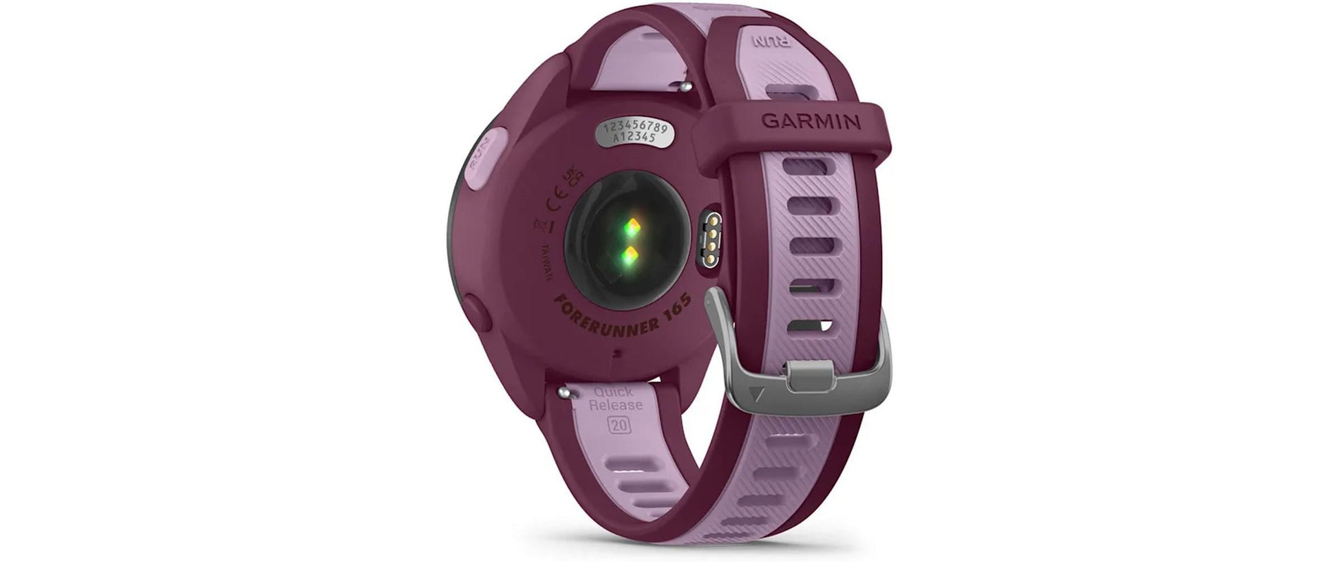 Garmin Forerunner 165 Music – GPS-Smartwatch – 43 mm, 1,2", GPS, Bluetooth, Schwimmen, Beere/Flieder