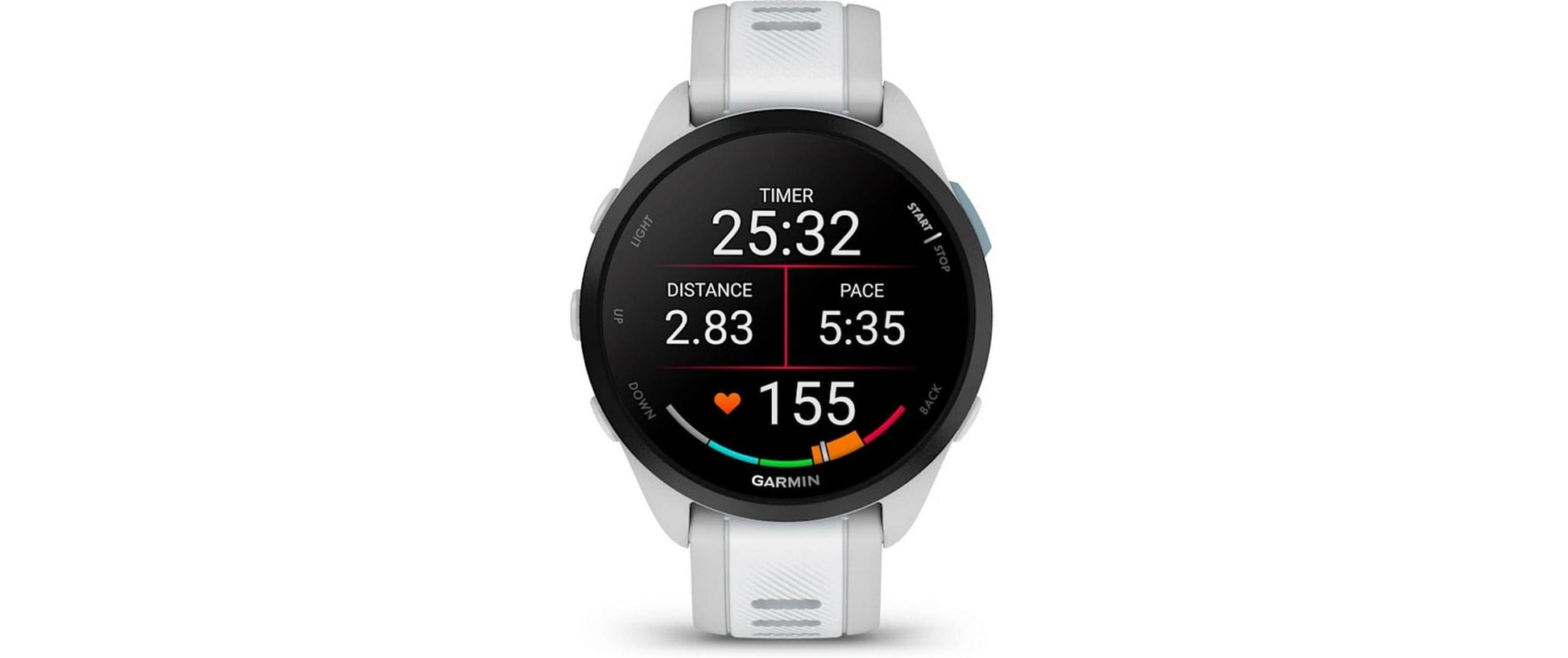 Garmin Forerunner 165 Music – GPS-Smartwatch – 43 mm, 1,2" AMOLED, GPS, WLAN, Bluetooth, 5 ATM