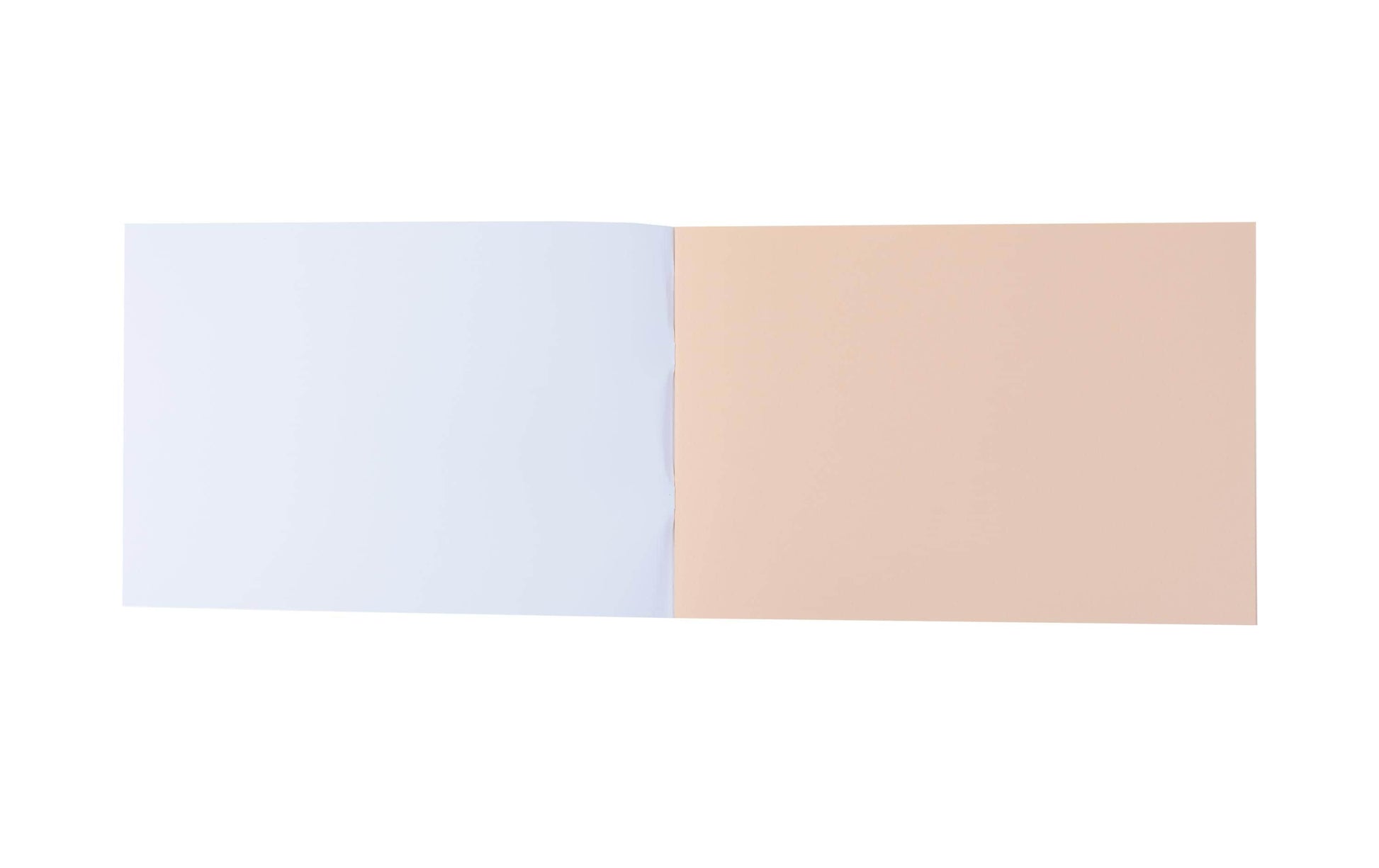 Office Focus Zeichenheft – A4 quer – 120 g/m² – geheftet – 24 Seiten – chamoisfarbenes Papier – violett
