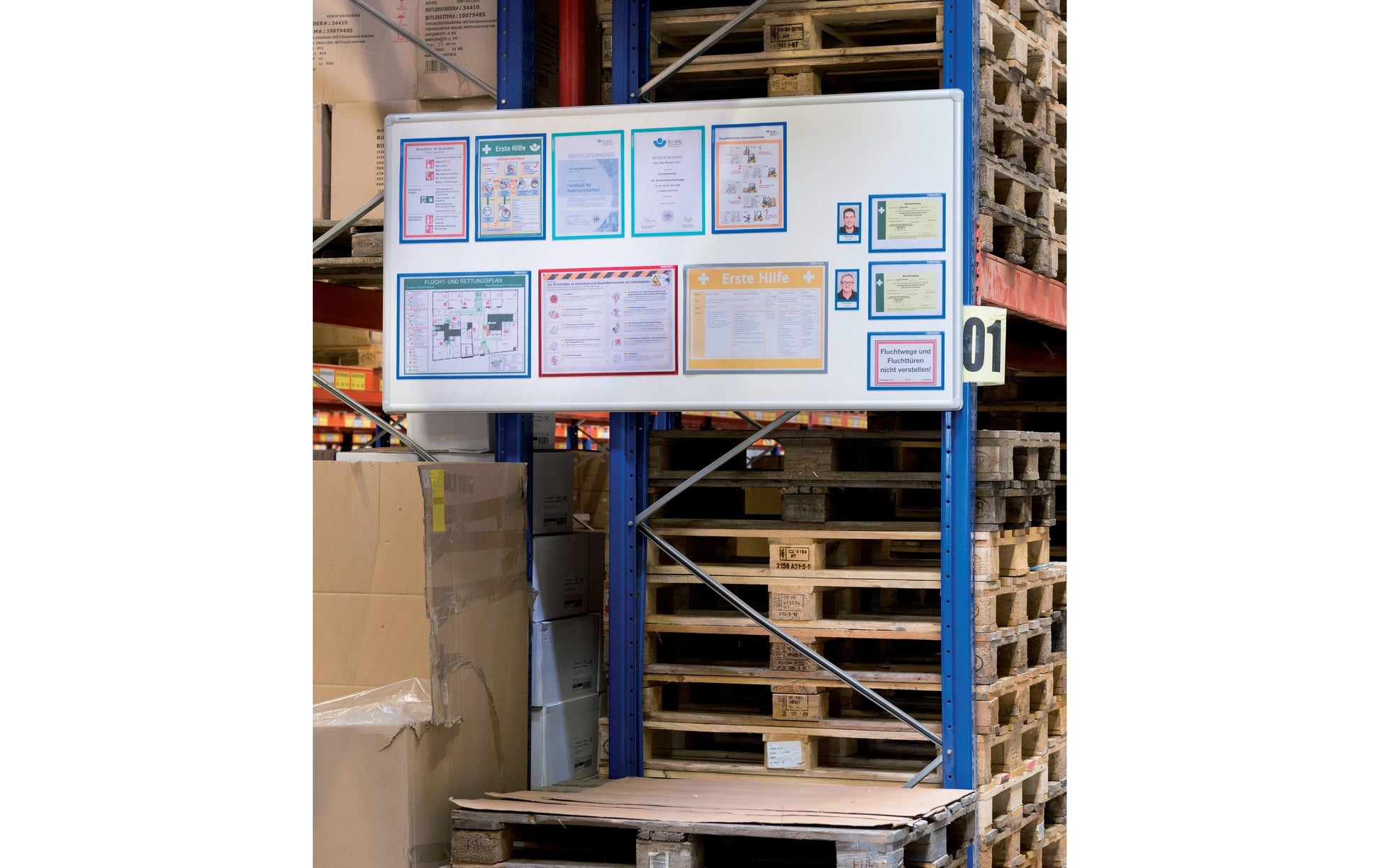 Franken Plakatrahmen PRO – für A3 – silber – 470×650×10 mm – 2 Stk.