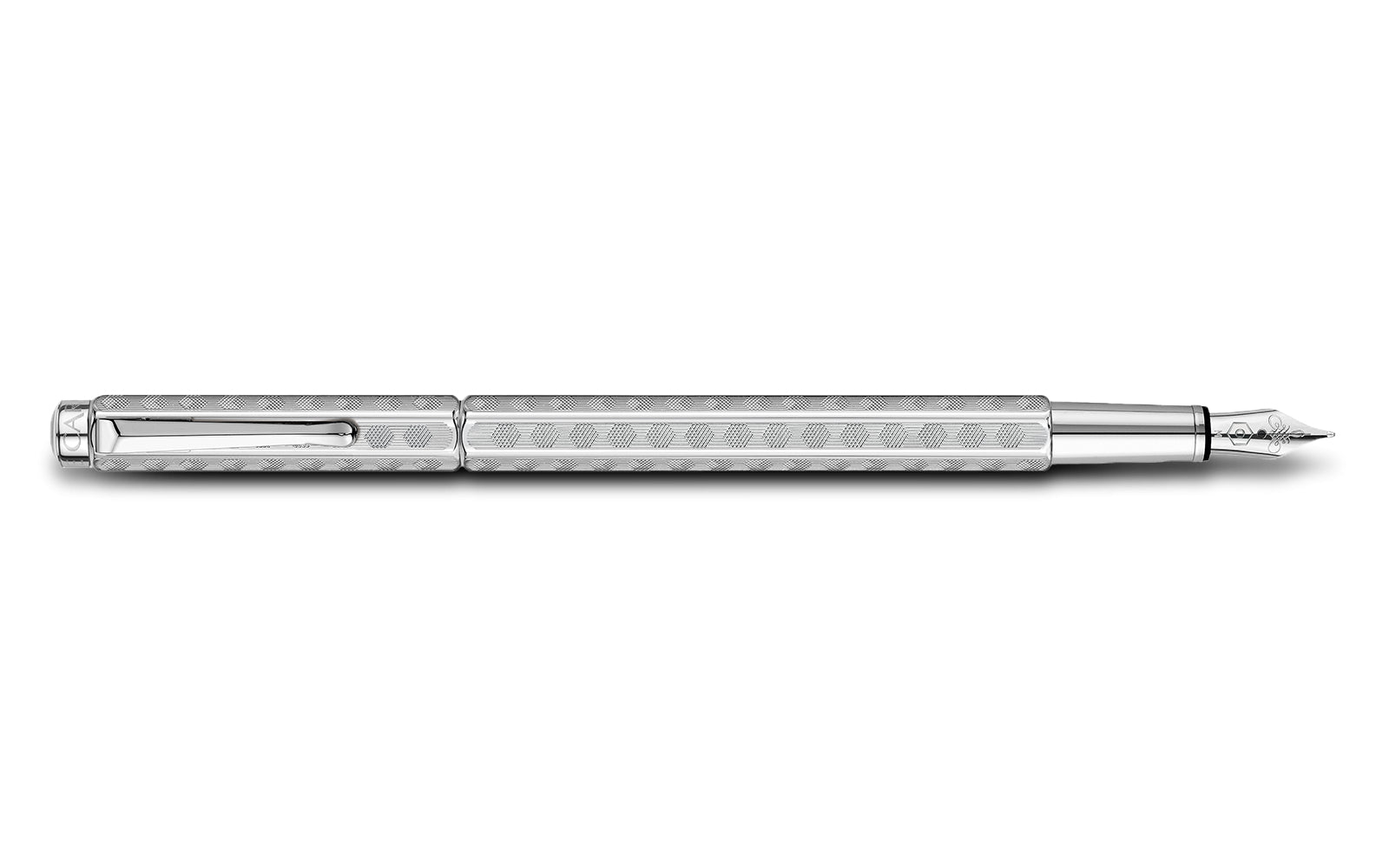 Caran d-Ache Caran d'Ache Ecridor Heritage Palladium – Feder M – für Rechts- & Linkshänder – Silber, Blau