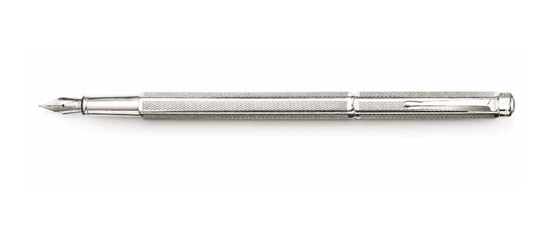 Caran d-Ache Caran d'Ache Ecridor Retro Palladium – Federgröße M – für Rechts- & Linkshänder – Silber, Blau