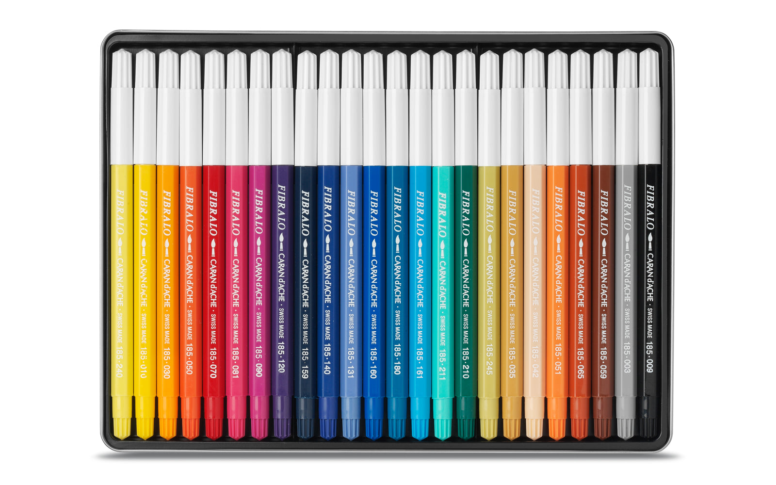 Caran d-Ache Caran d'Ache – Filzstifte, Strichbreite 2,8 mm, auswaschbar, 24 Farben