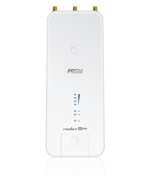 Ubiquiti Rocket Prism ac Gen2 – 5 GHz Funkbrücke, 1GbE, PoE, 500 Mbit/s, Weiss